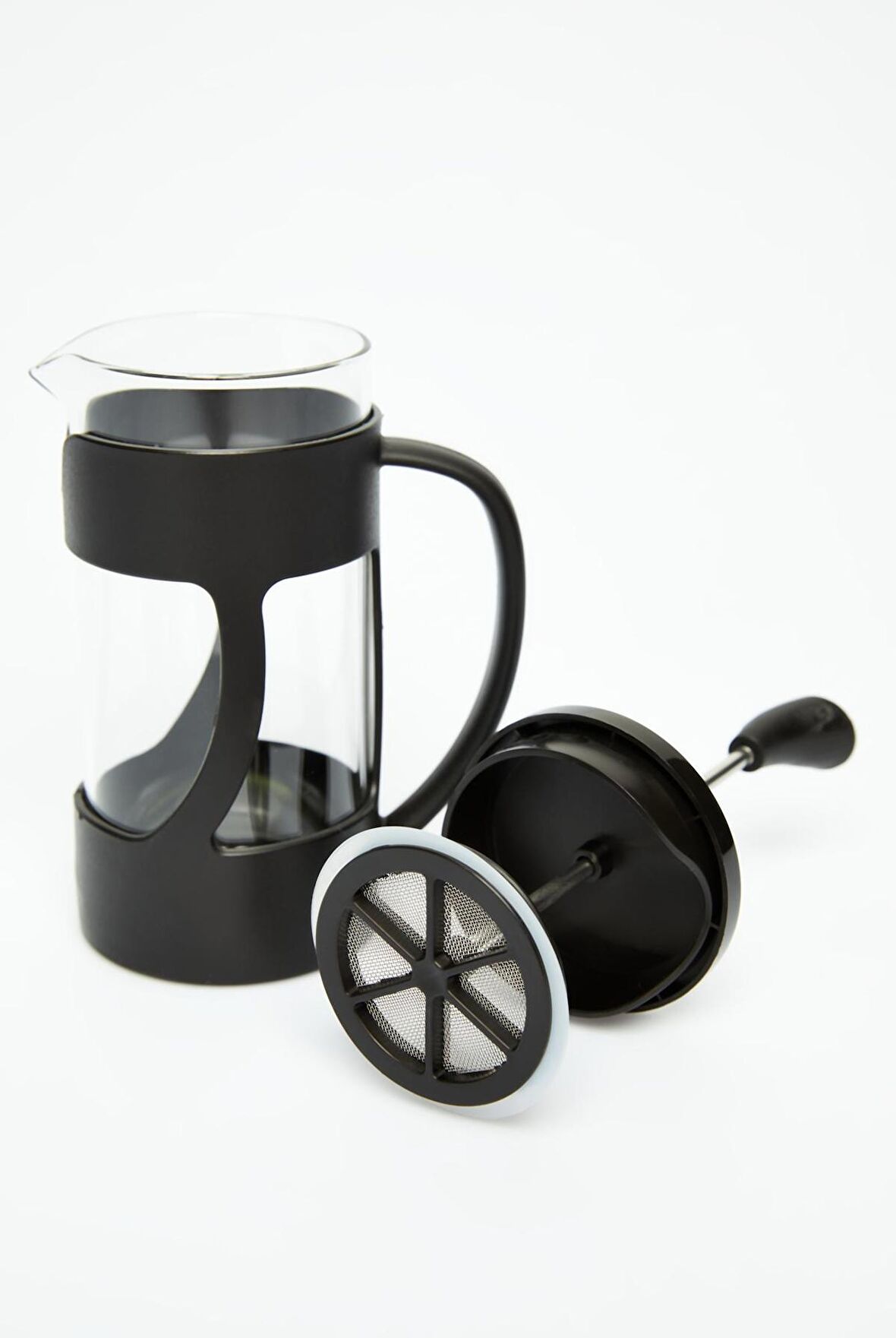 Kılıflı, Cam, 400 Ml French Press, Siyah