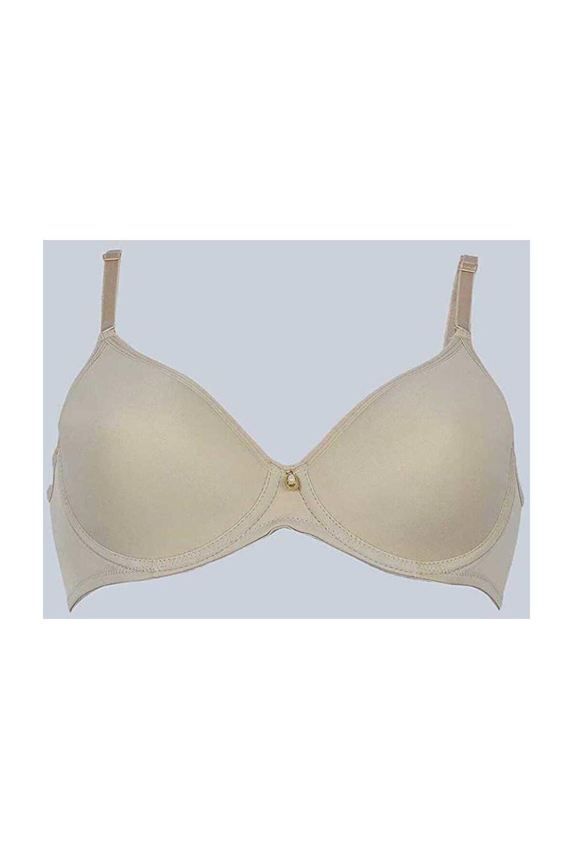 Kadın Bej Toparlayıcı Fanetta Taşlı Soft Cup Sütyen
