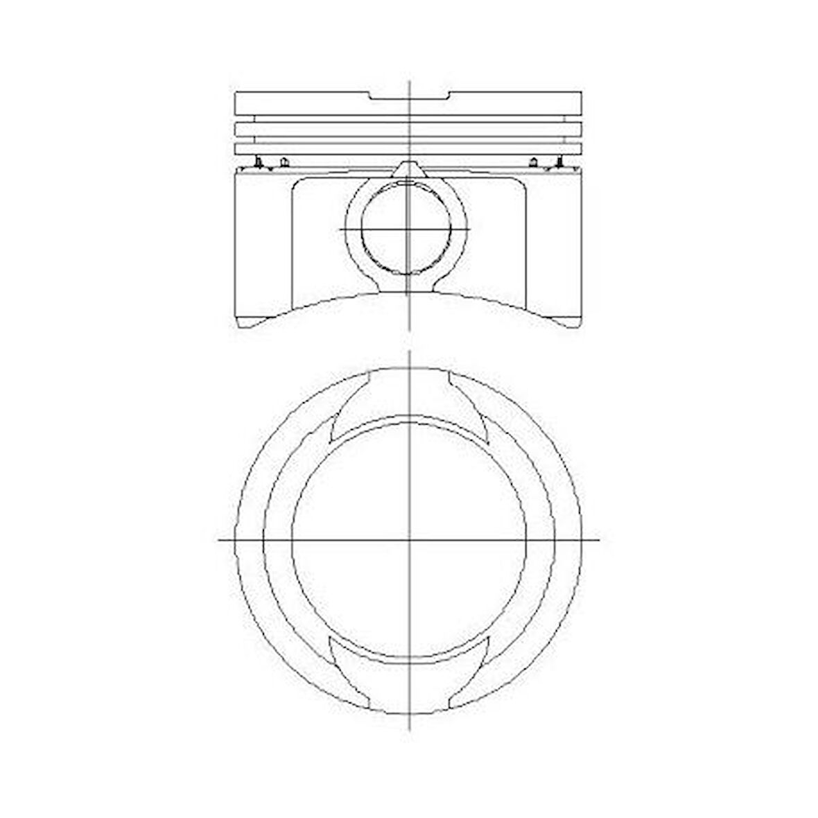 Fiat Motor Piston Segman Punto Palıo Albea Doblo 1,2 8v (040) / (71,20mm) - Yenmak 31-04285-040