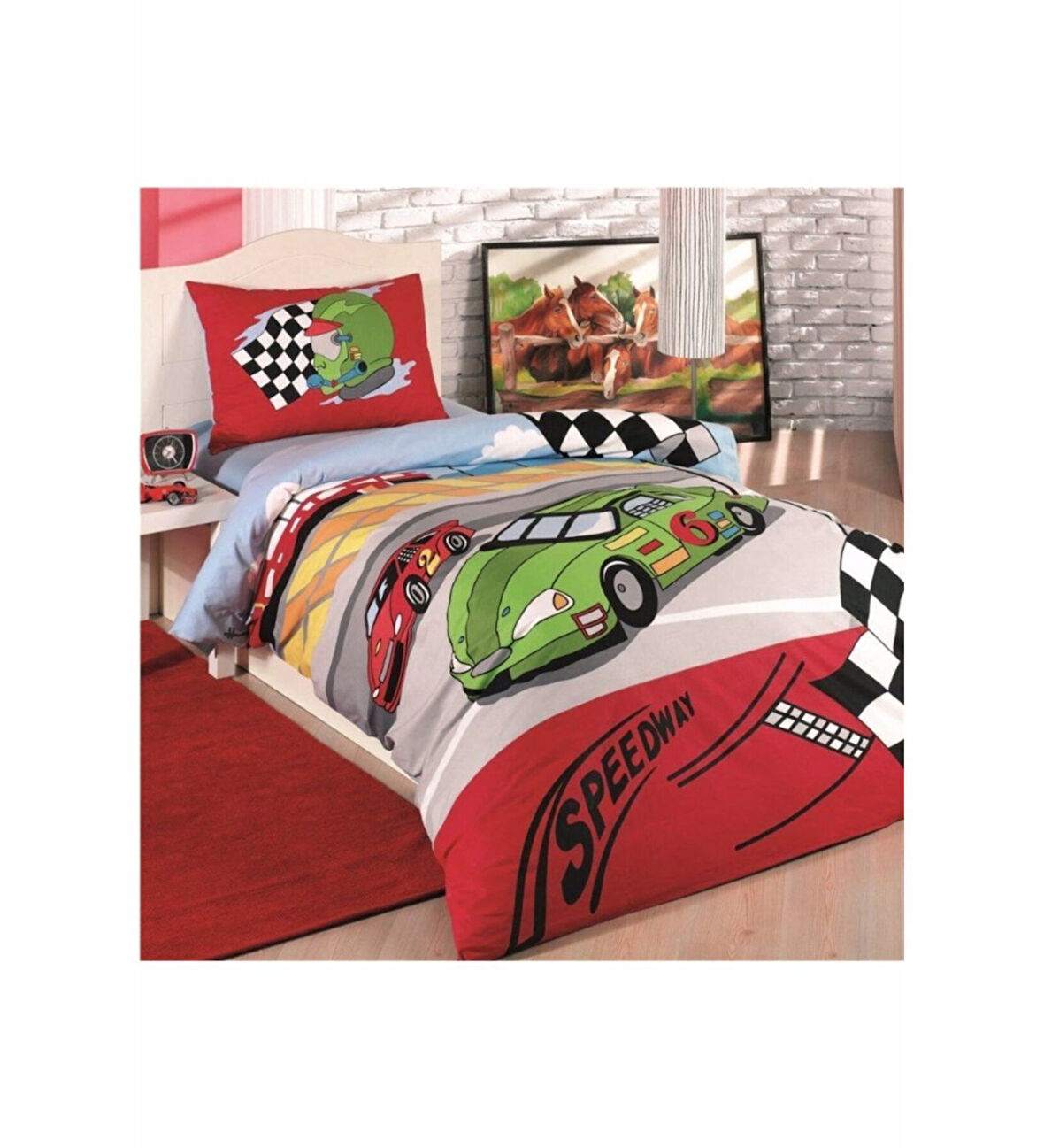 Speedway Tek Kişilik Nevresim Takımı