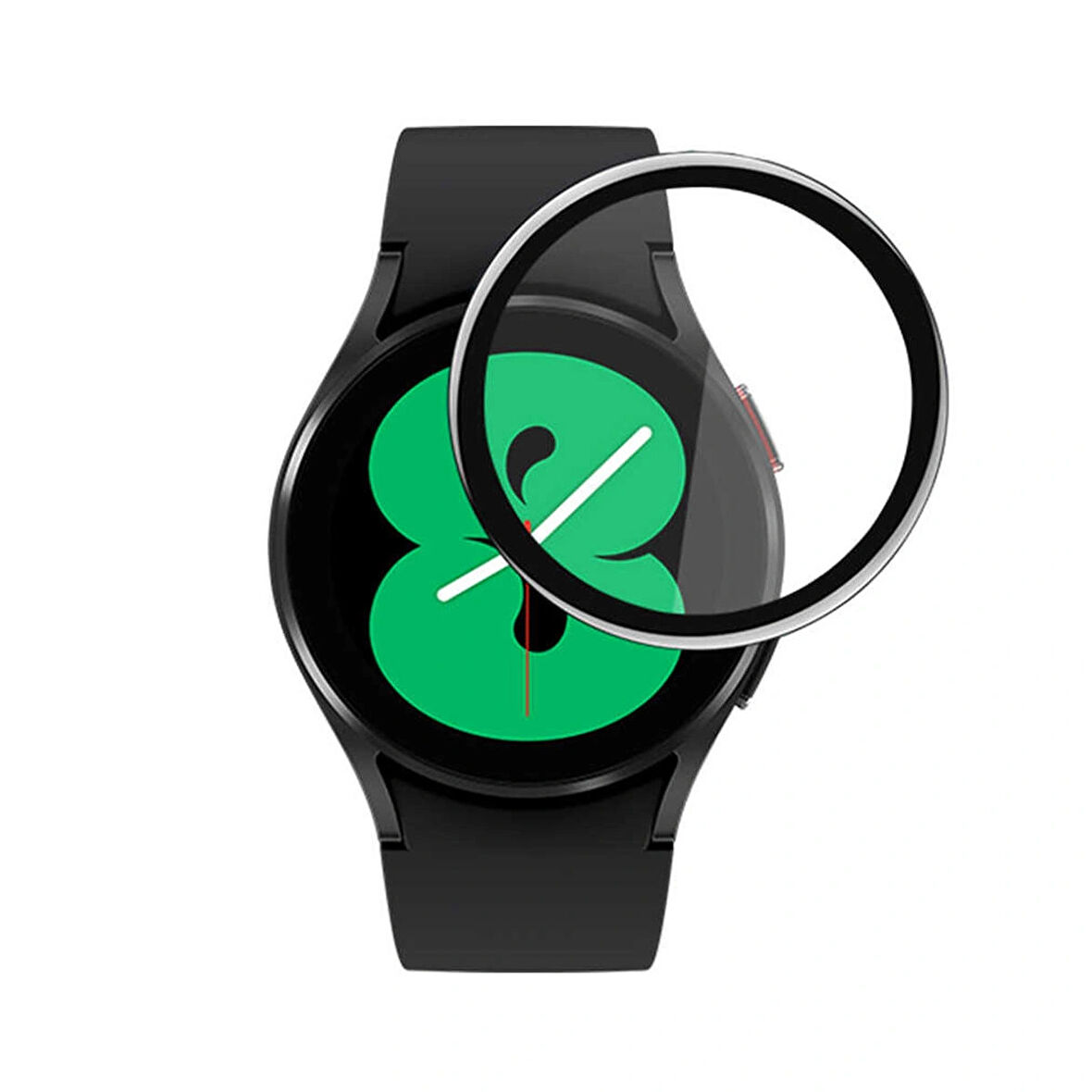 Samsung Uyumlu Galaxy Watch 4 44MM Ekran Koruyucu 3D Kavisli Full Kaplama Pmma Pet