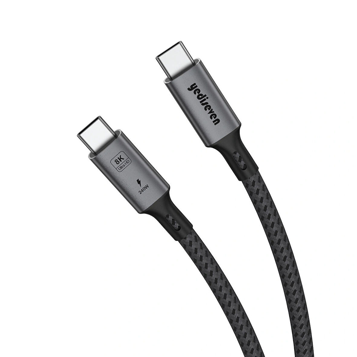 USB 4 To Type C 4.0 240WATT Macbook Pro Görüntü Aktarma Kablosu 8K@60Hz Thunderbolt Uyumlu 40GBPS 1 Metre
