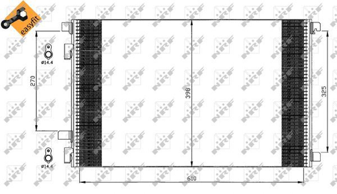 Renault Klima Radyatörü - Klima Radyatörü - Nrf 35449