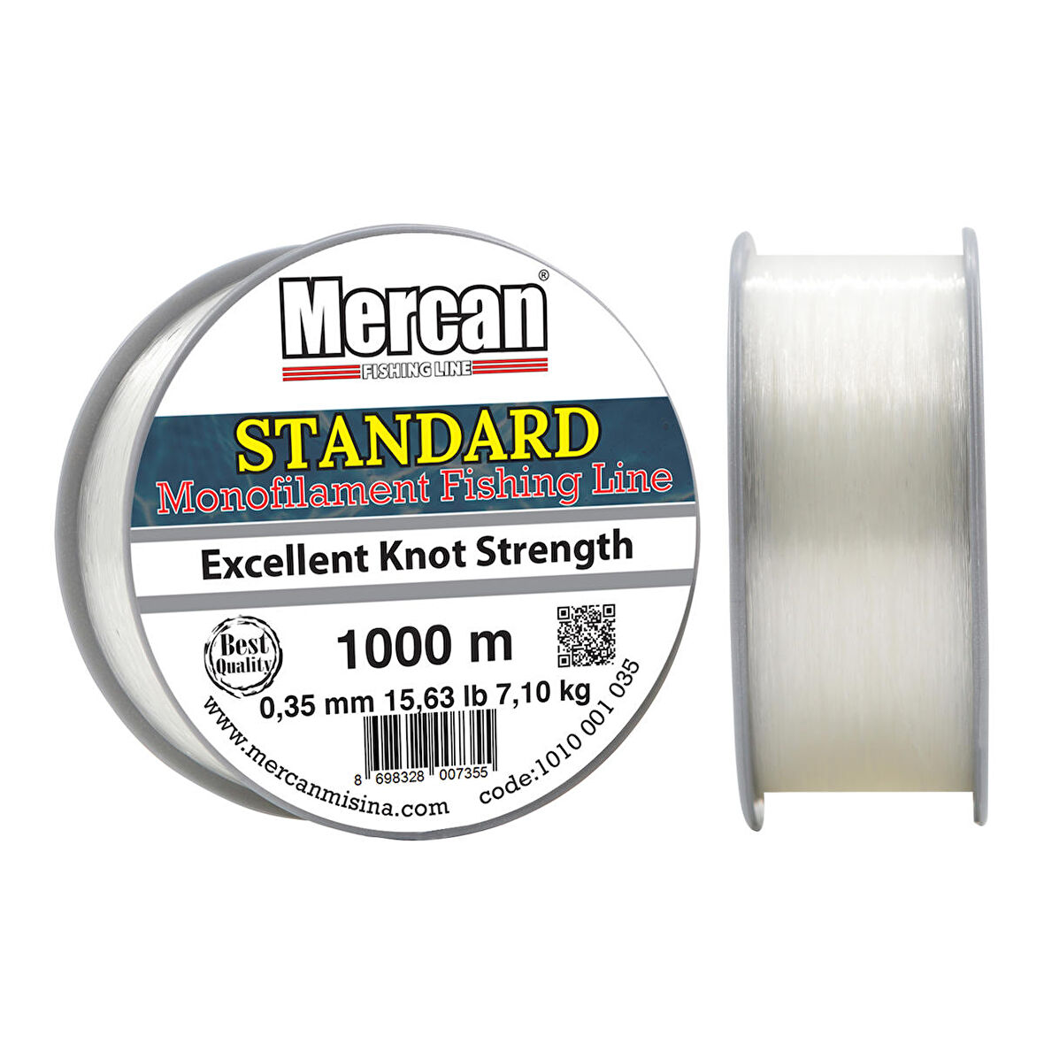 Mercan Standart 1000-800-600-500 m. Şeffaf Bobin Misina