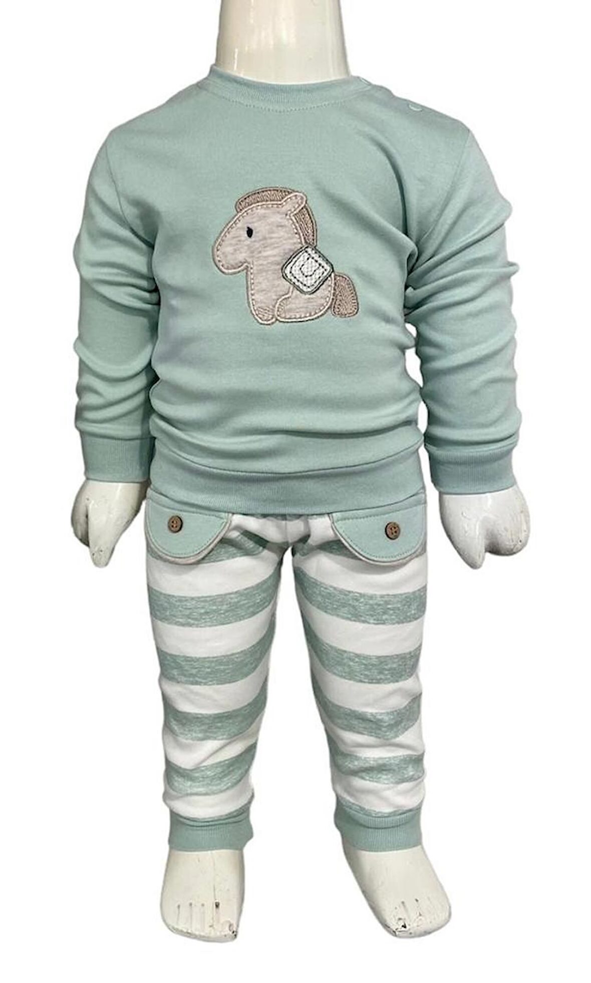 Aziz Bebe Anımal Desenli İkili Takım2230