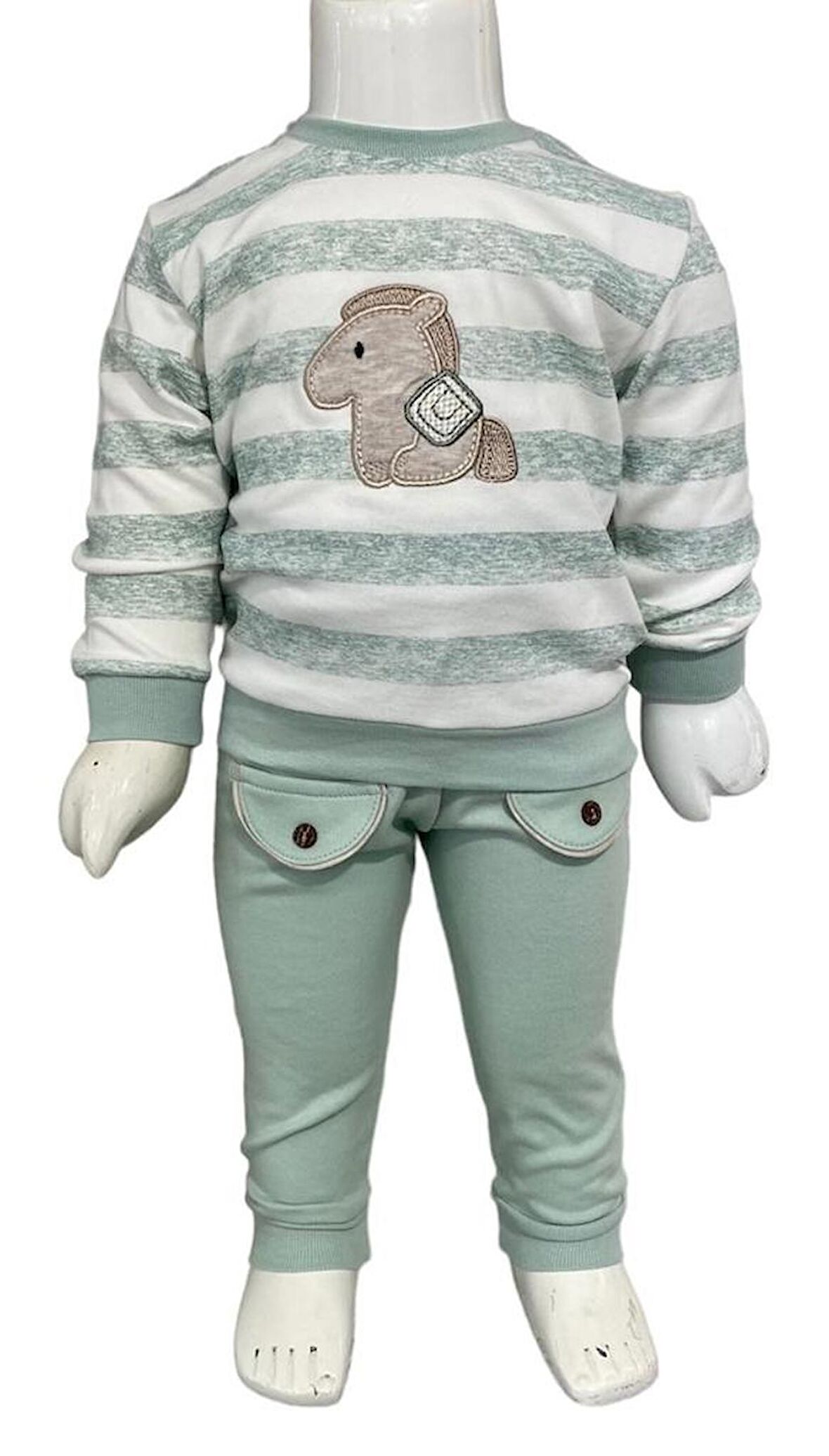 Aziz Bebe Anımal Desenli İkili Takım2231