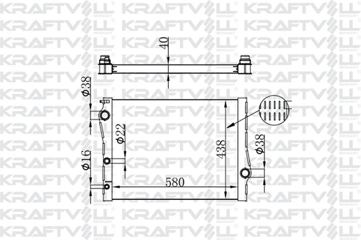 Bmw Motor Su Radyatoru Bmw F15 F16 E70 E71 E72 - Kraftvoll 08040090
