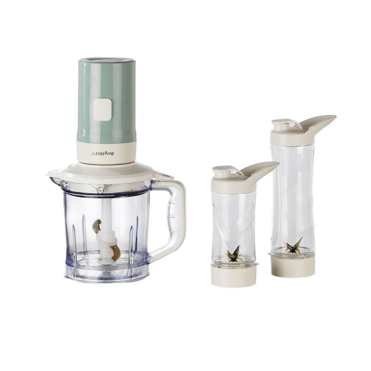 Berghoff Gem Retro Blender ve Doğrayıcı Mint Yeşil