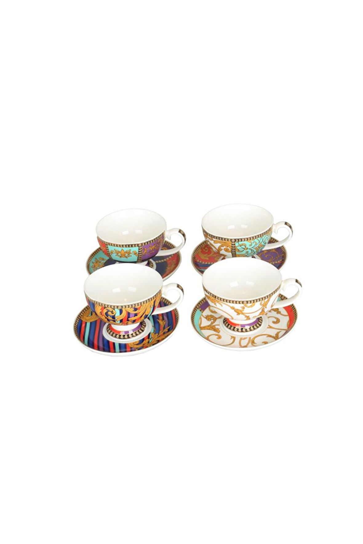 Lucky Art Valencia Bone 4 Lü Nescafe Takımı LYGK004