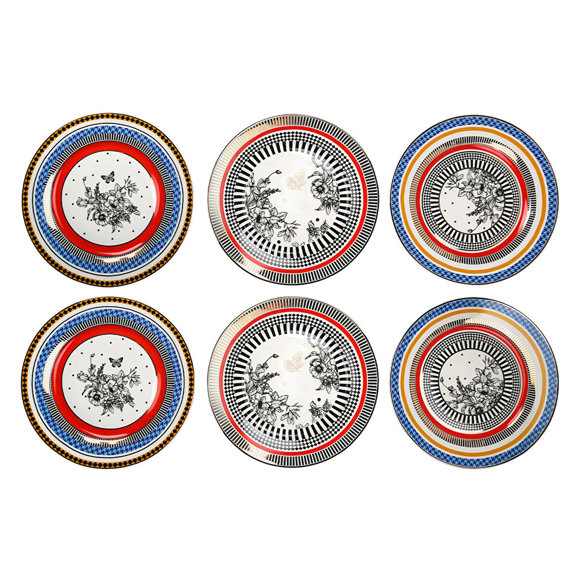 Lucky Art Maggey Bone  27Cm 6Li Tabak Seti