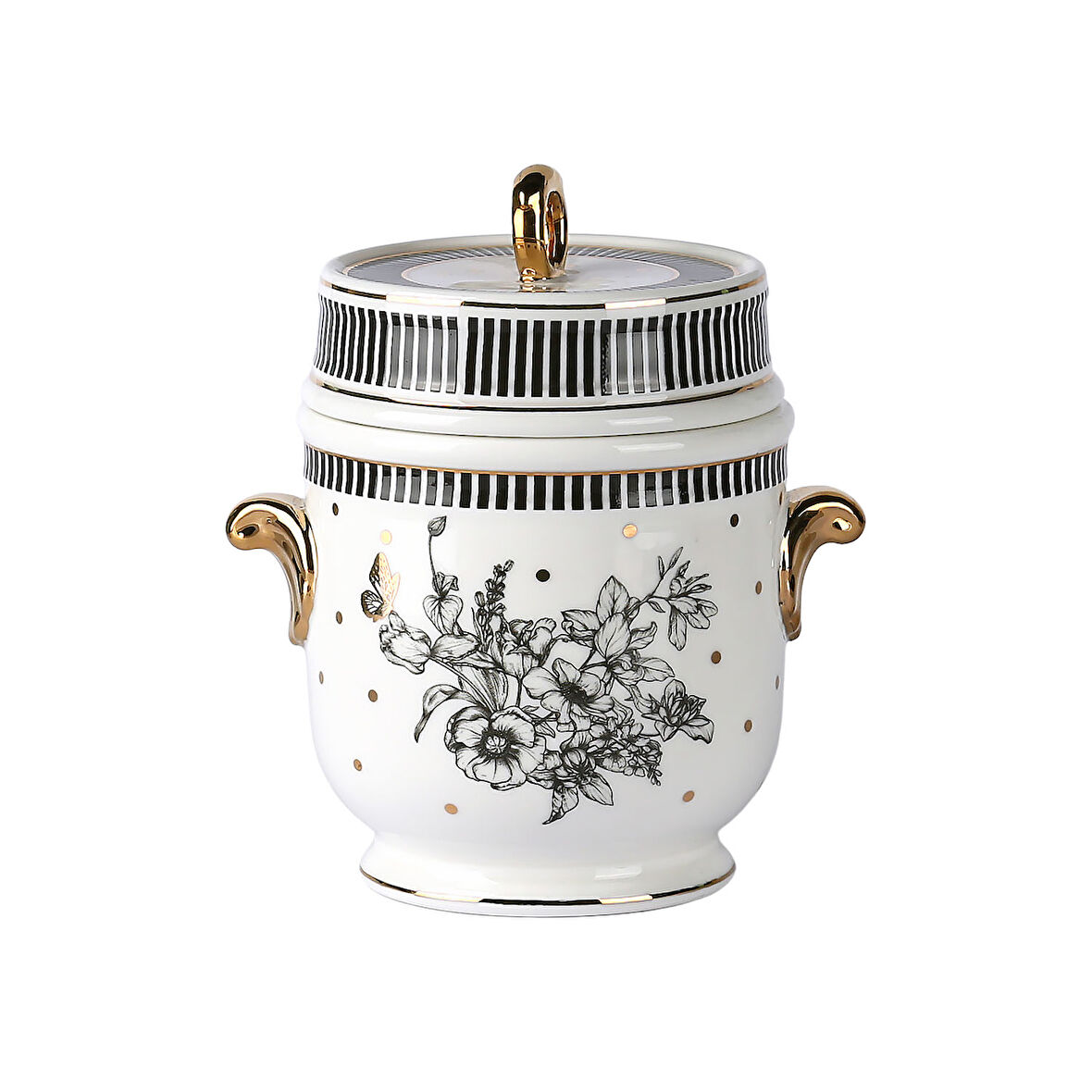 Lucky Art Maggey Bone Kulplu Kavanoz 16Cm