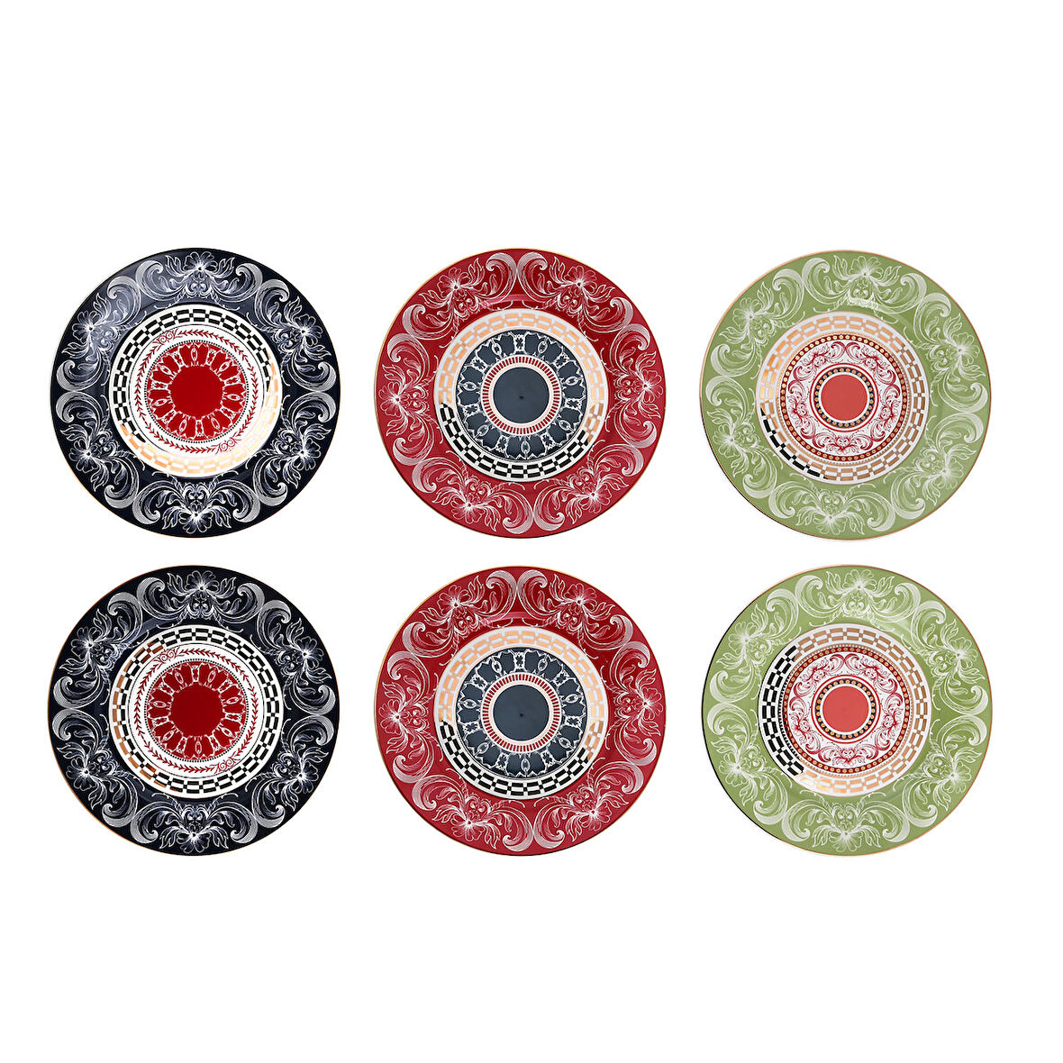 Lucky Art Lancelot Bone 27Cm 6Li Tabak Seti