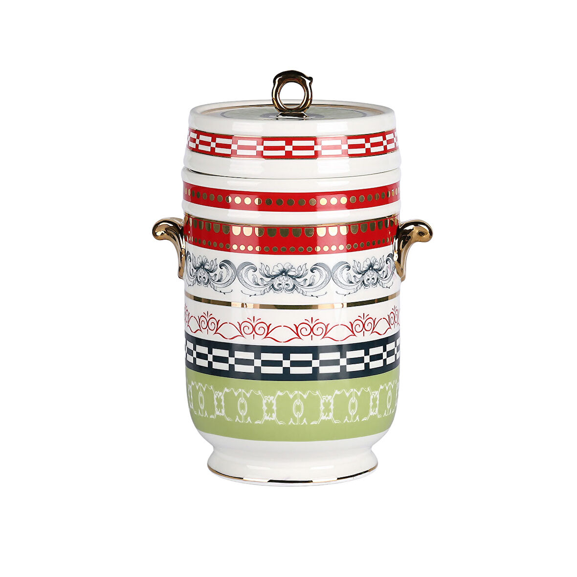 Lucky Art Lancelot Bone Kulplu Kavanoz 18Cm