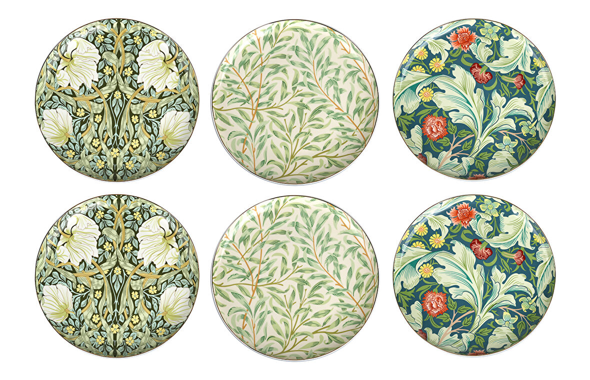 Lucky Art Sylva Bone 27Cm 6Li Tabak Seti