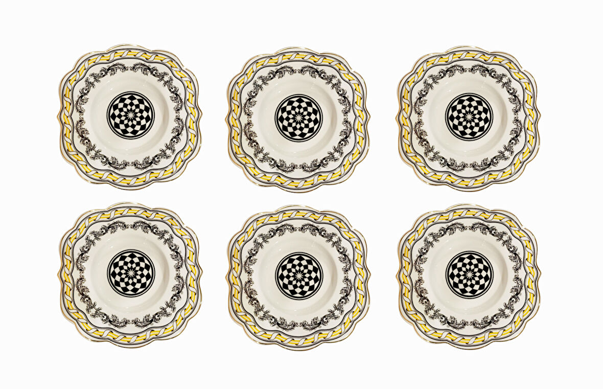 Lucky Art Margery 6Li Çay Tabaği Seti