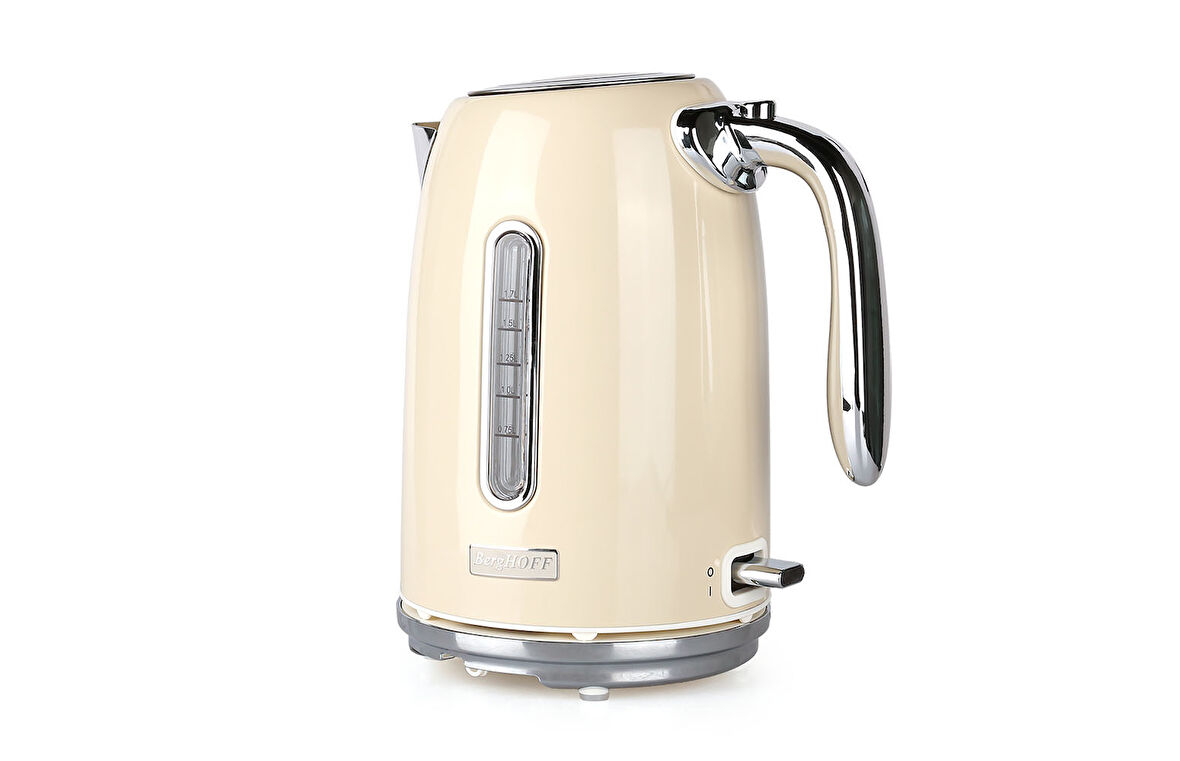 BergHOFF GEM RETRO 1.7 Litre Vanilya Krem Rengi Yeni Su Isıtıcısı