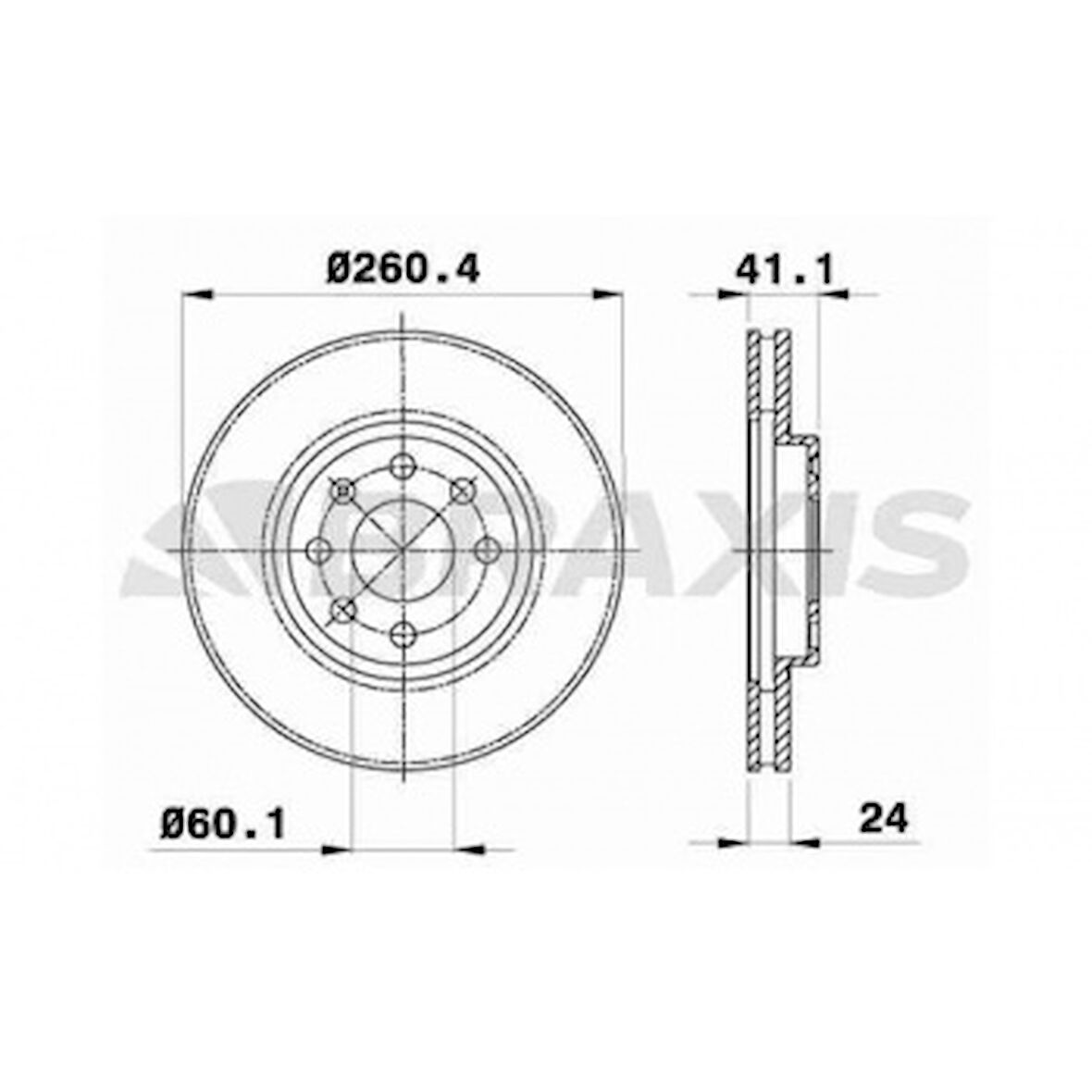 Opel On Fren Diski (4 Bijon) Corsa C Combo C Tigra B Meriva A - Braxıs Ae0056