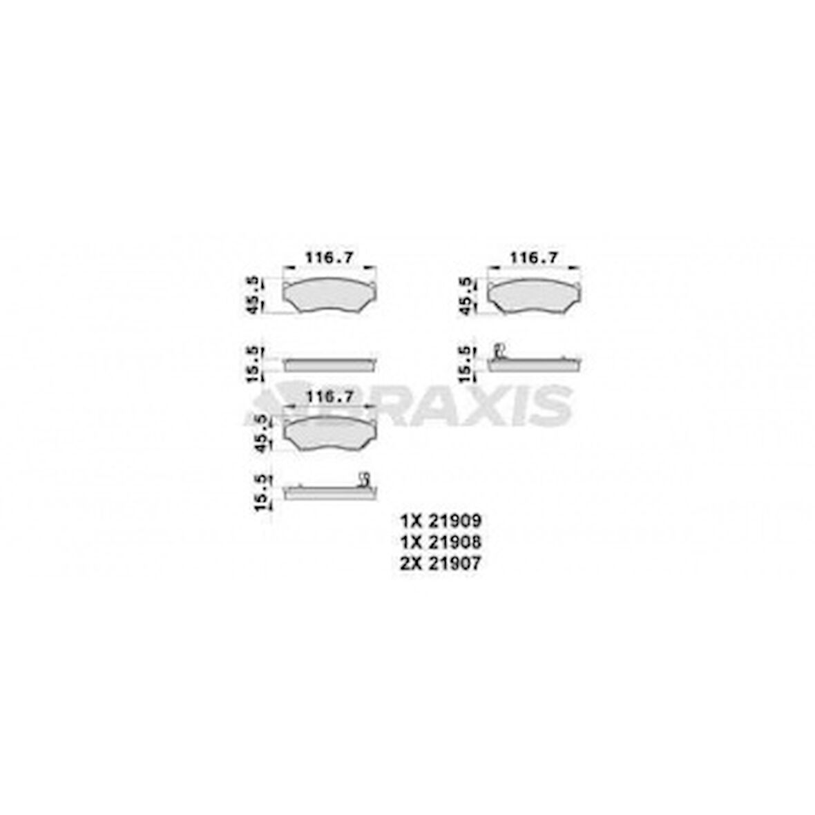 Suzukı On Fren Balatası Suzukı Grand Vitara 5 Kapı 90-98 Jimny 03-> - Braxıs Ab0218