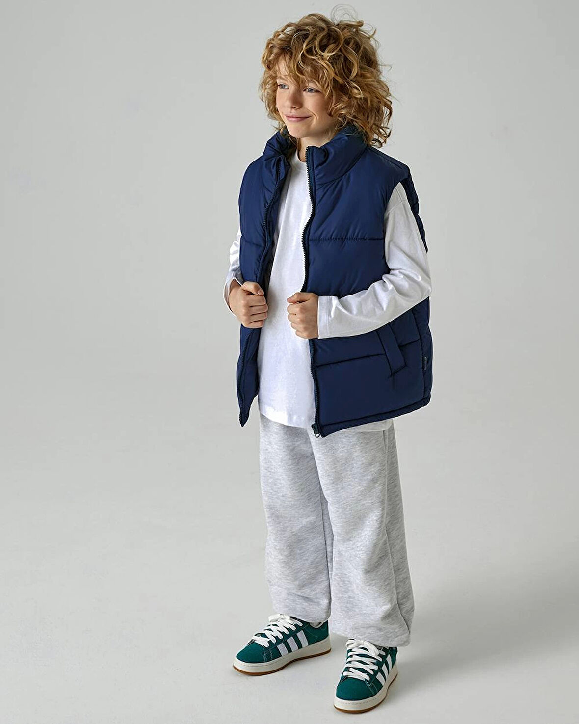 Şişme Yelek, Su Geçirmez Kumaşlı, Oversize Orjinal Kalıp, Lacivert Renk