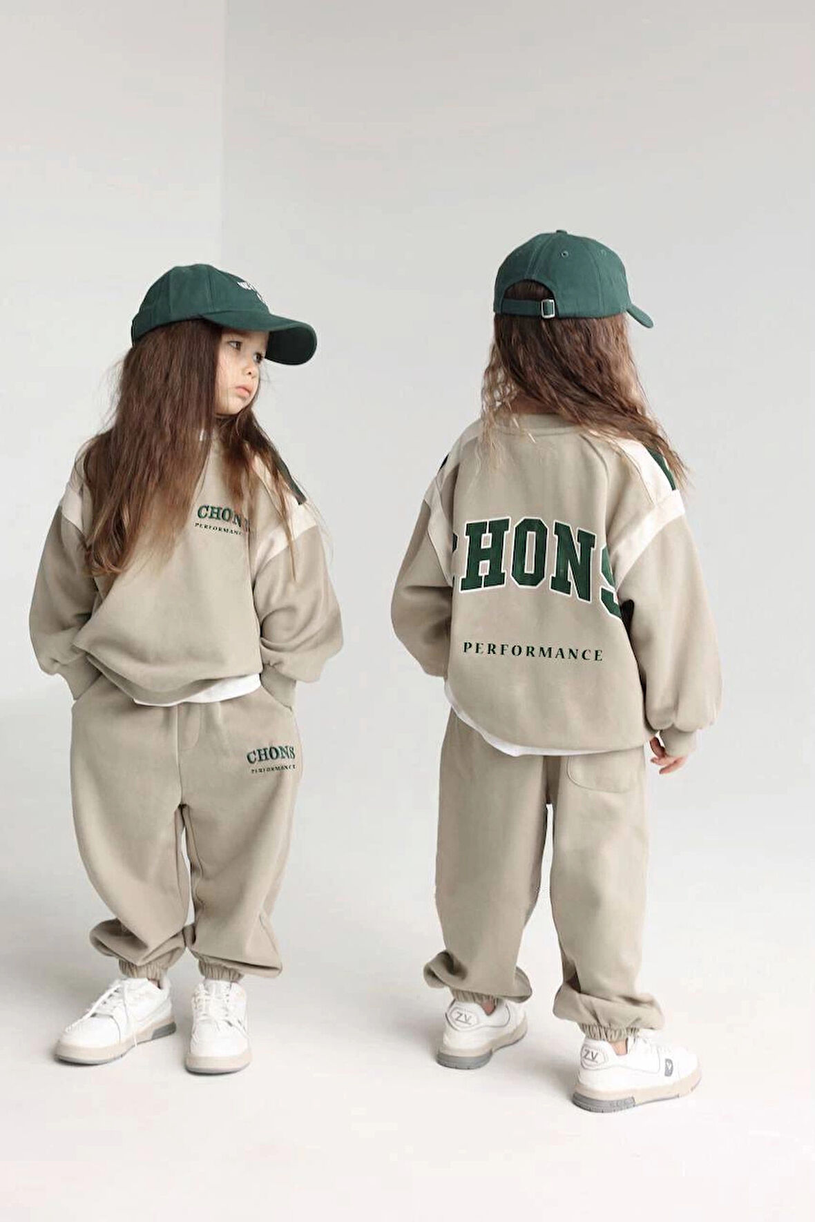 La’ciel Paris CHONS baskılı unisex çocuk eşofman takımı