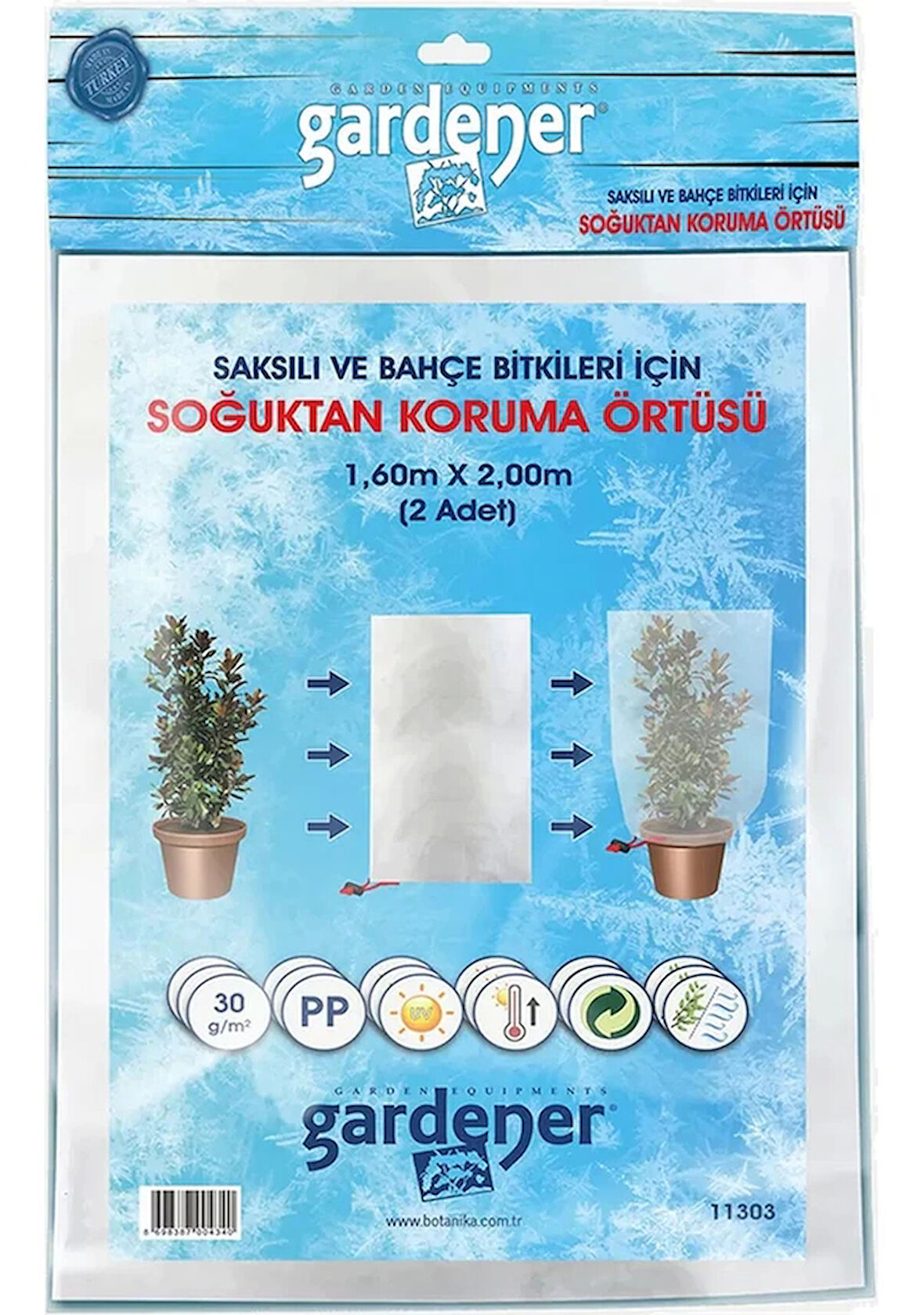 Gardener 11303 Saksılı Bitkiler İçin Koruma Örtüsü