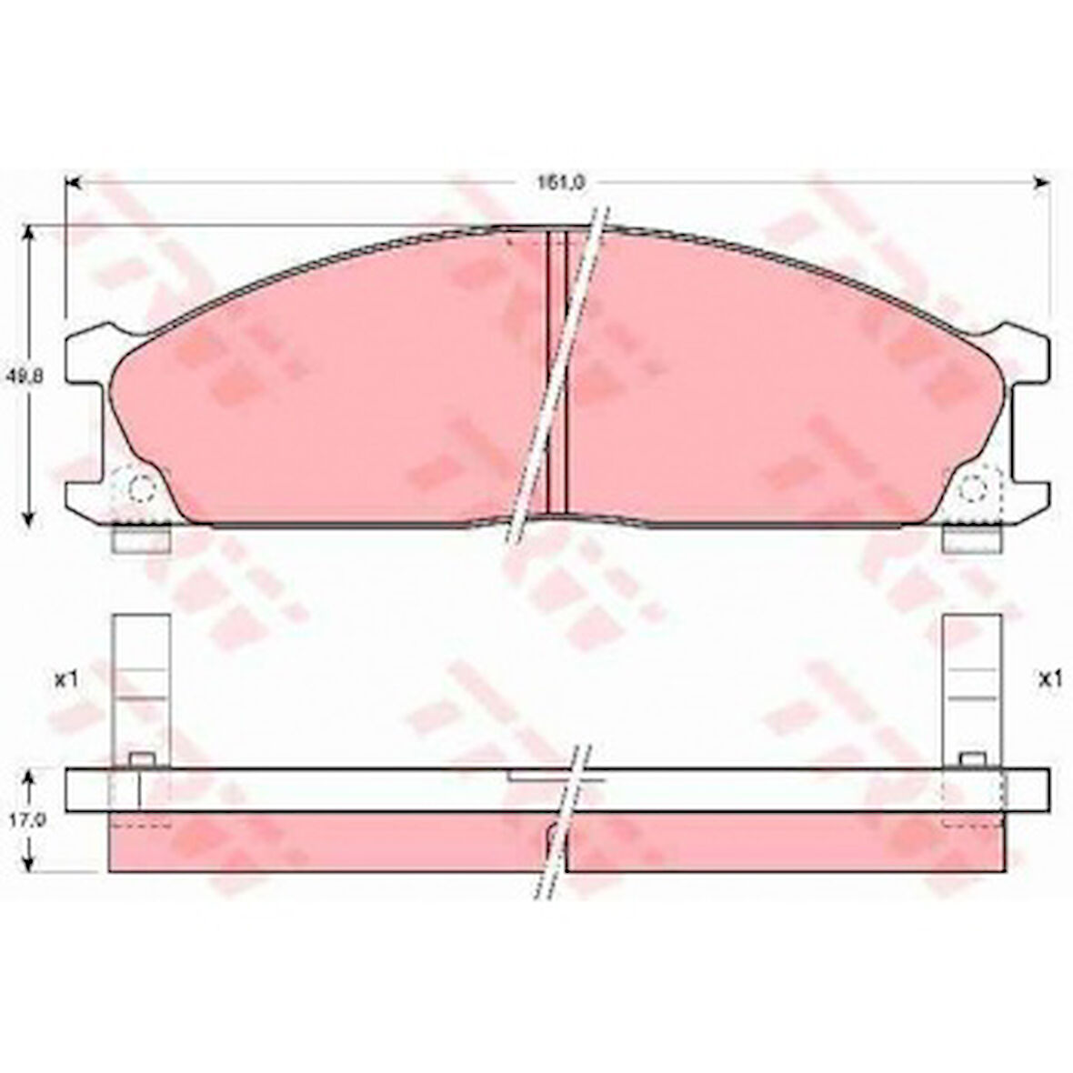 Nissan Fren Balatası On Nissan Pick Up D22 Td25 98-02 Pathfınder 86-95 Urvan 95-00 - Trw Gdb766