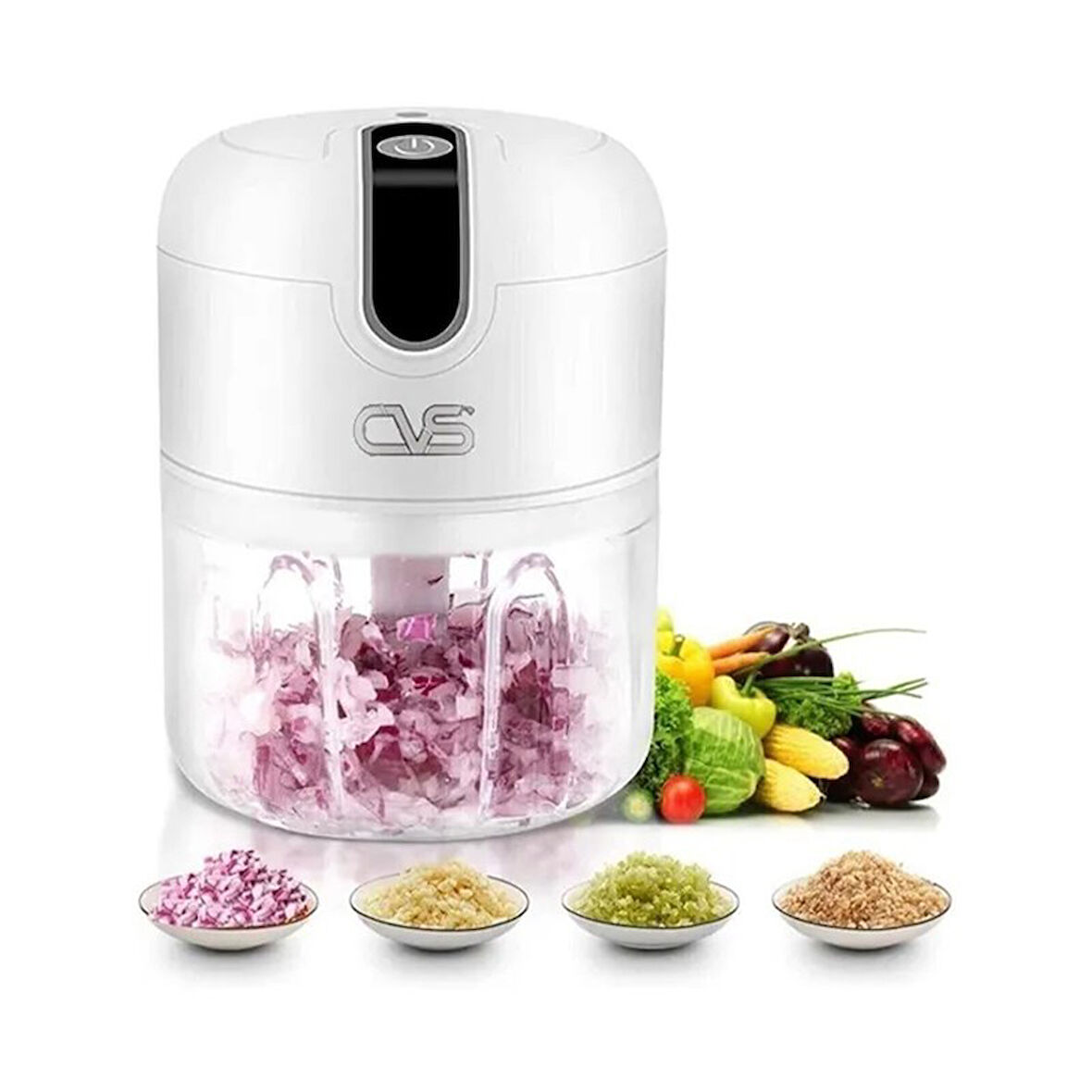 Cvs DN3559 Şarjlı Gıda Doğrayıcı Mini Blender Beyaz