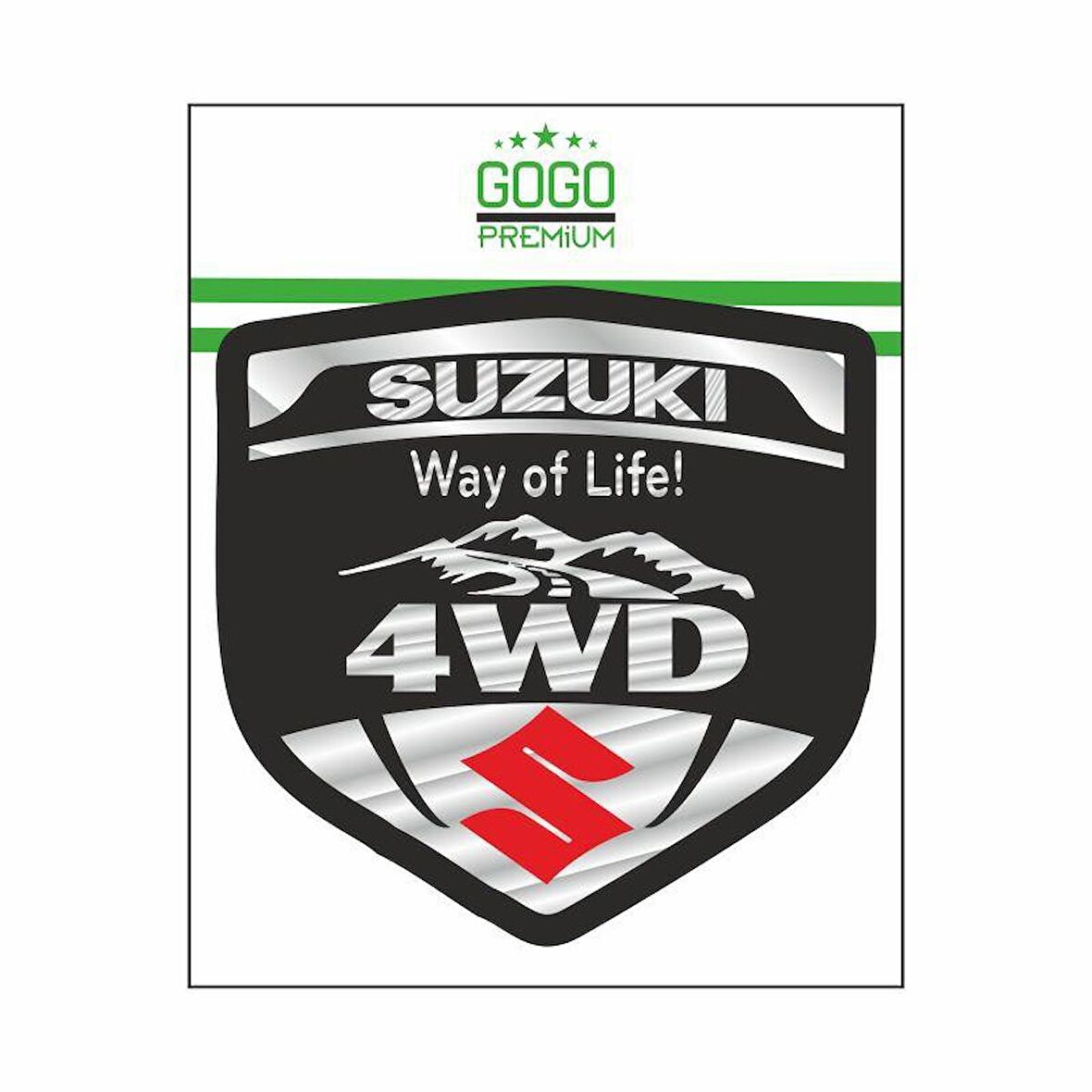 Suzukı 4wd Siperlik Damla Sticker
