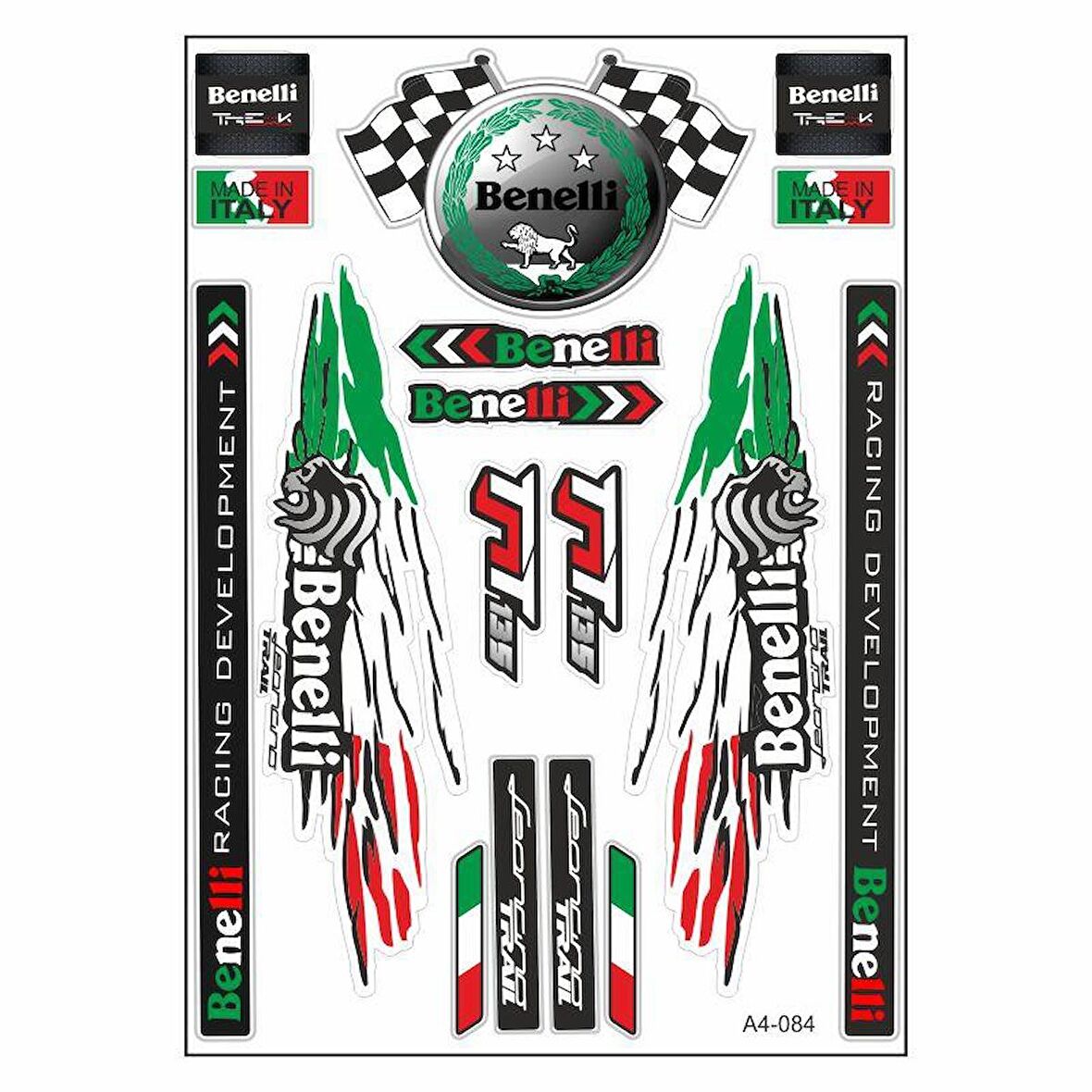 A4 Sticker 084 Tek Paket Çoklu Sticker