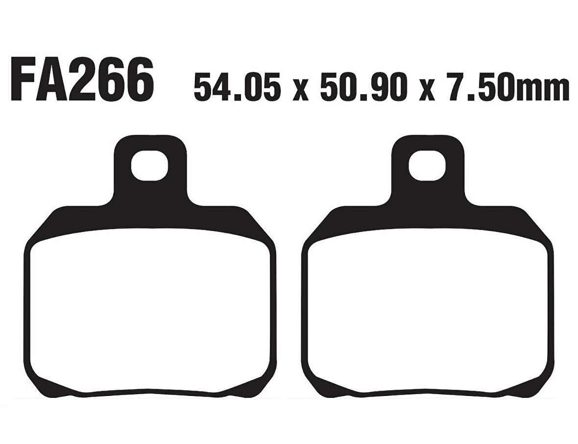 E-Bis Volta Ön Fren Disk Balatası Fa266 A Kalite