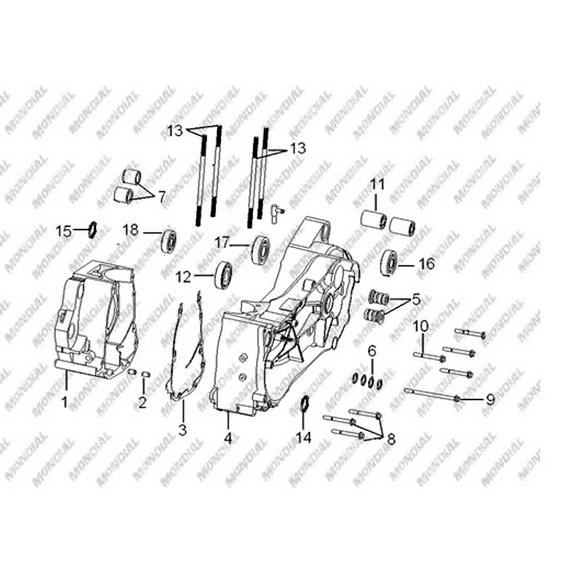 Mondial Atv Spider-X 250 Motor Takozu Arka