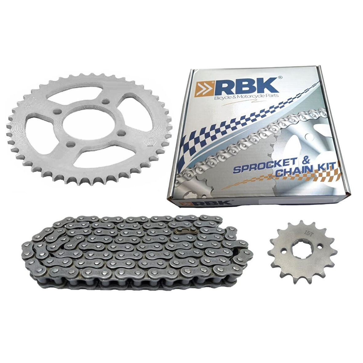 Mondial Mh Ön-Arka Dişli Zincir Seti 38-15T 428H-116L Rbk