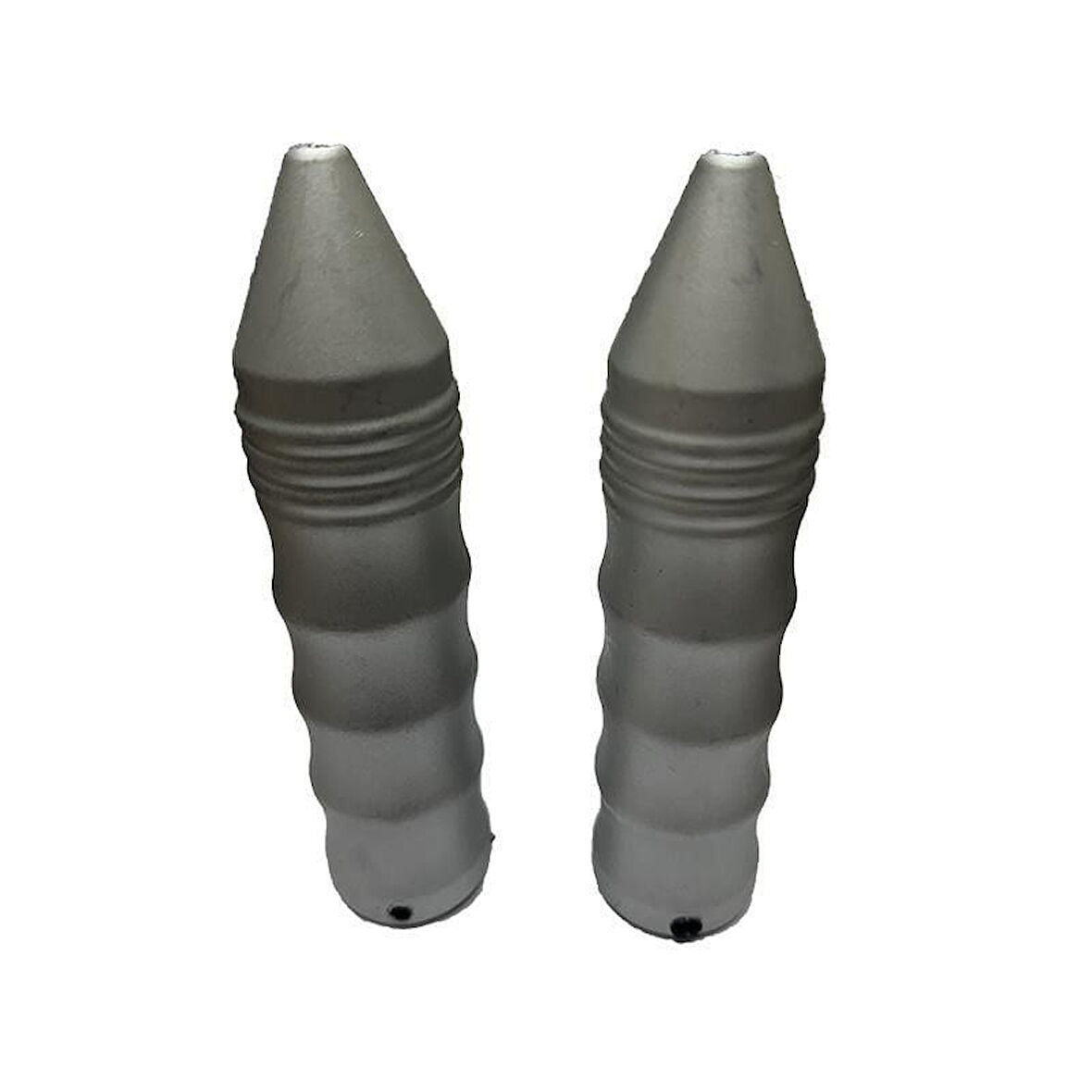 4 Parmak Mat Gri Sivri Elcik Plastik