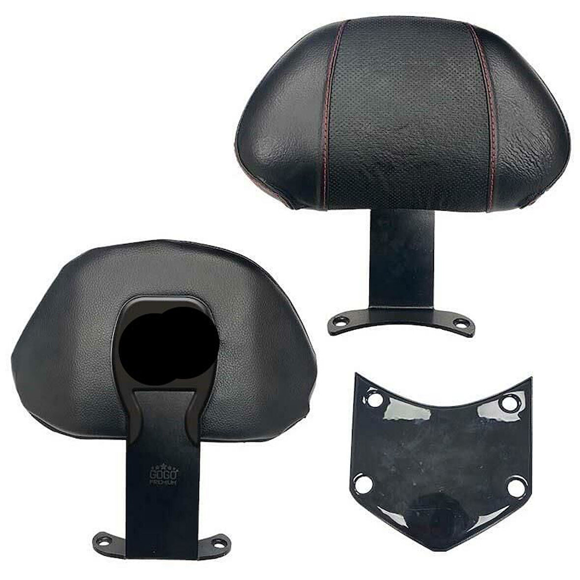 Kuba Mondial 125 Strada Uyumlu Kırmızı Desen Sissy Bar