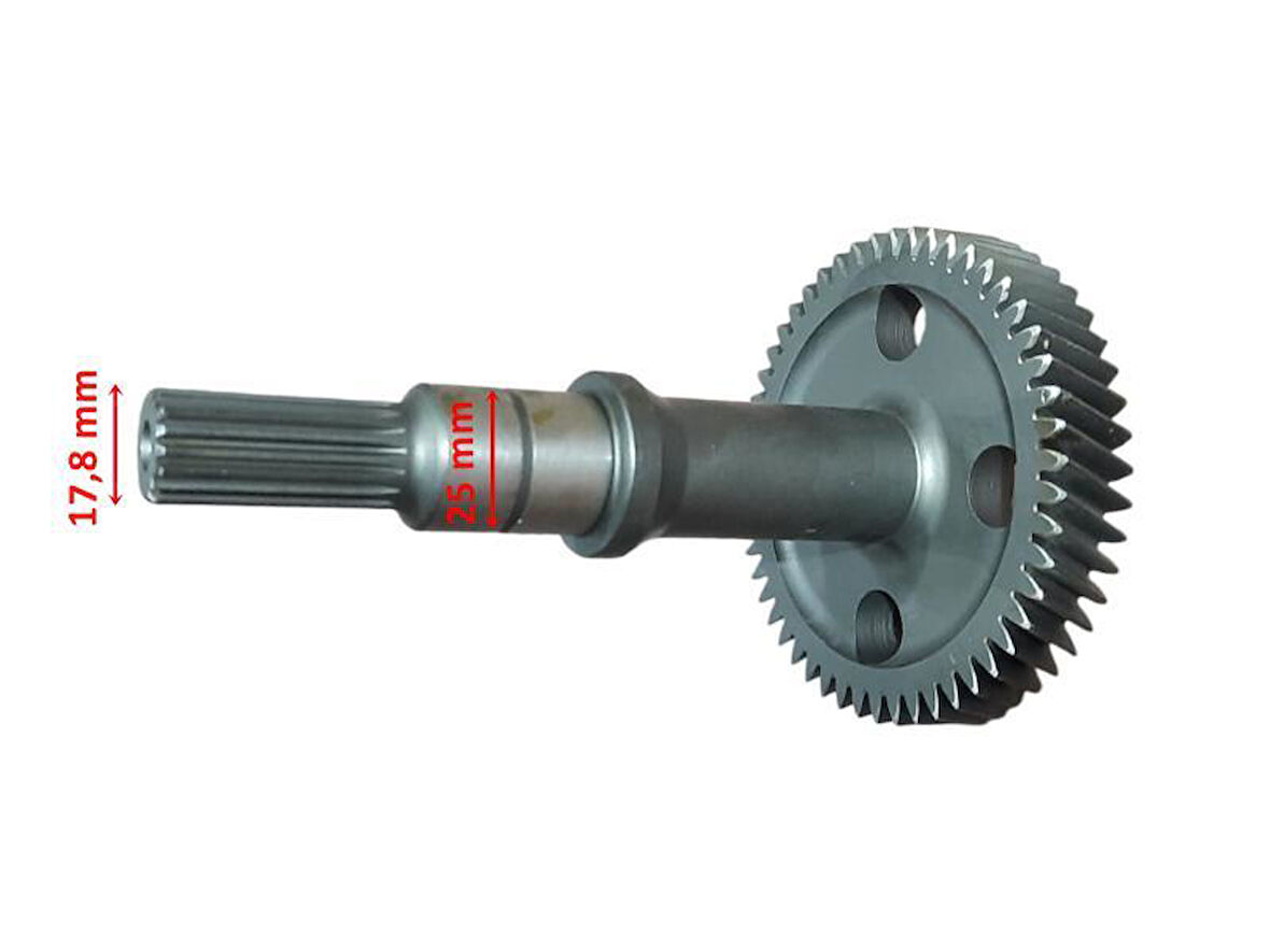 Atv Polaris 1000 Şanzıman Dişlisi 51T 17 Freze Boy 172 Mm Öm