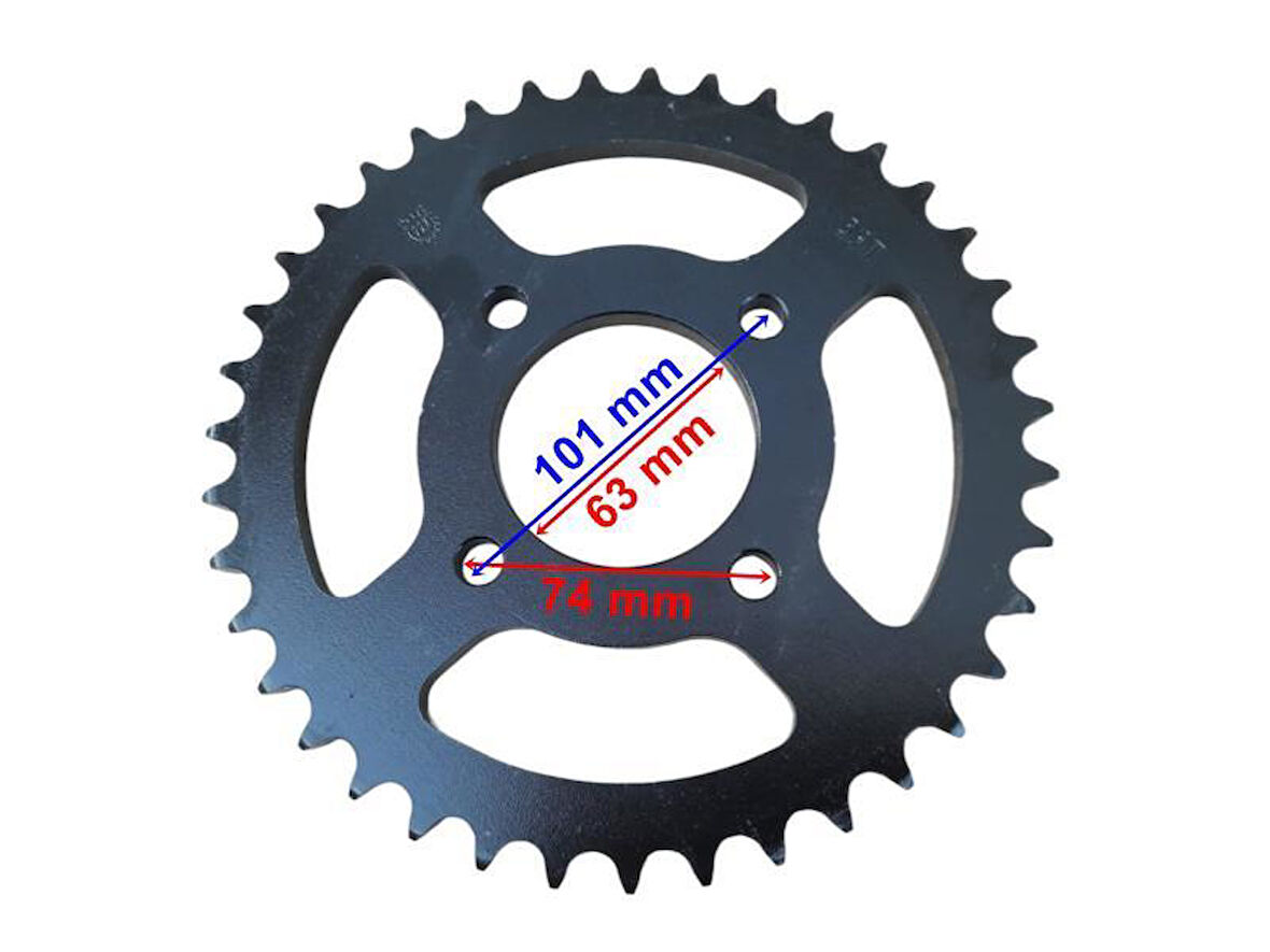 Regal Daytona Arka Dişli 530-39T İç 63 Mm 4 Delikli Öm