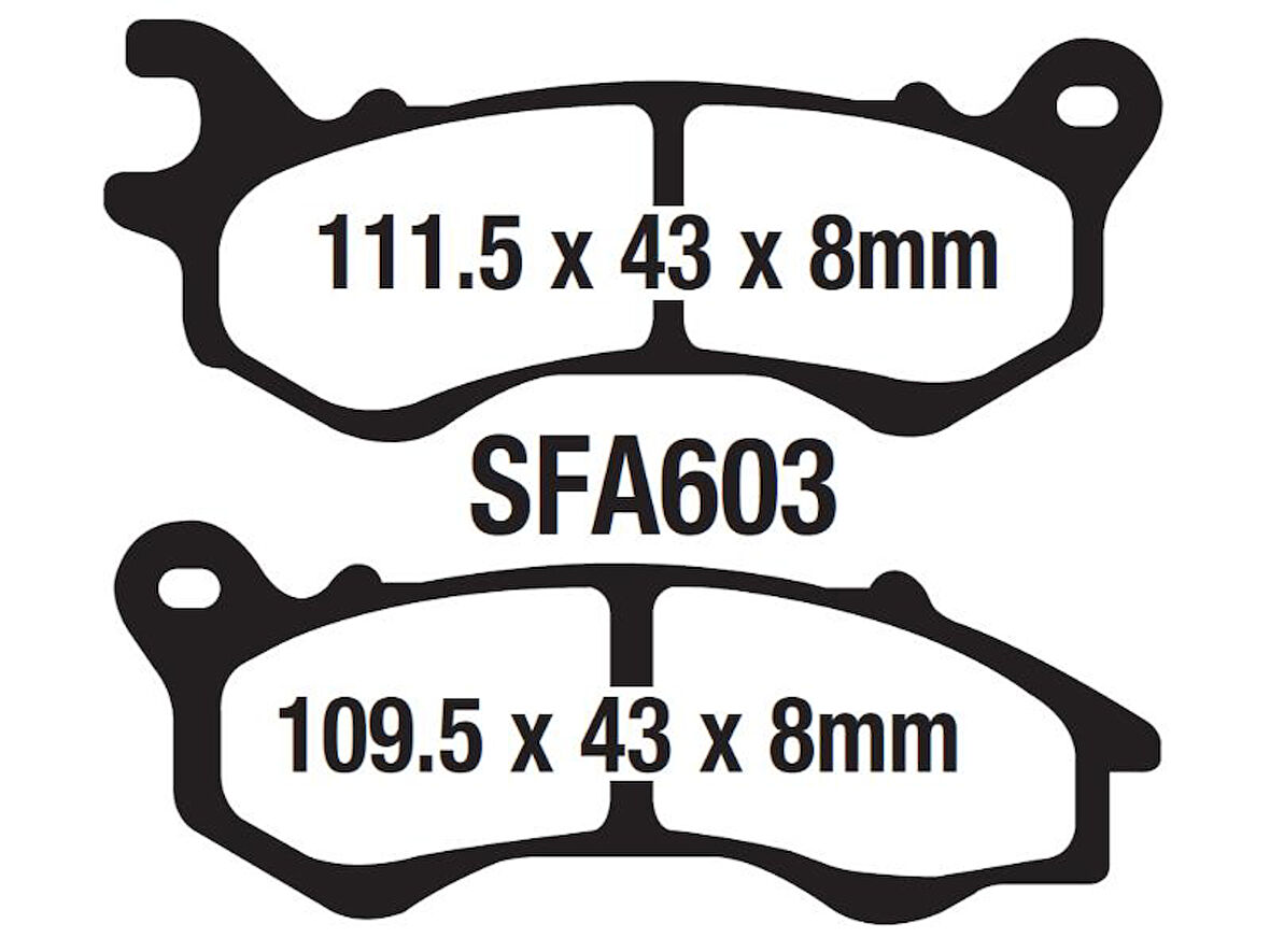 Mondial Strada 125 Ön Fren Disk Balatası Sfa603 Orj