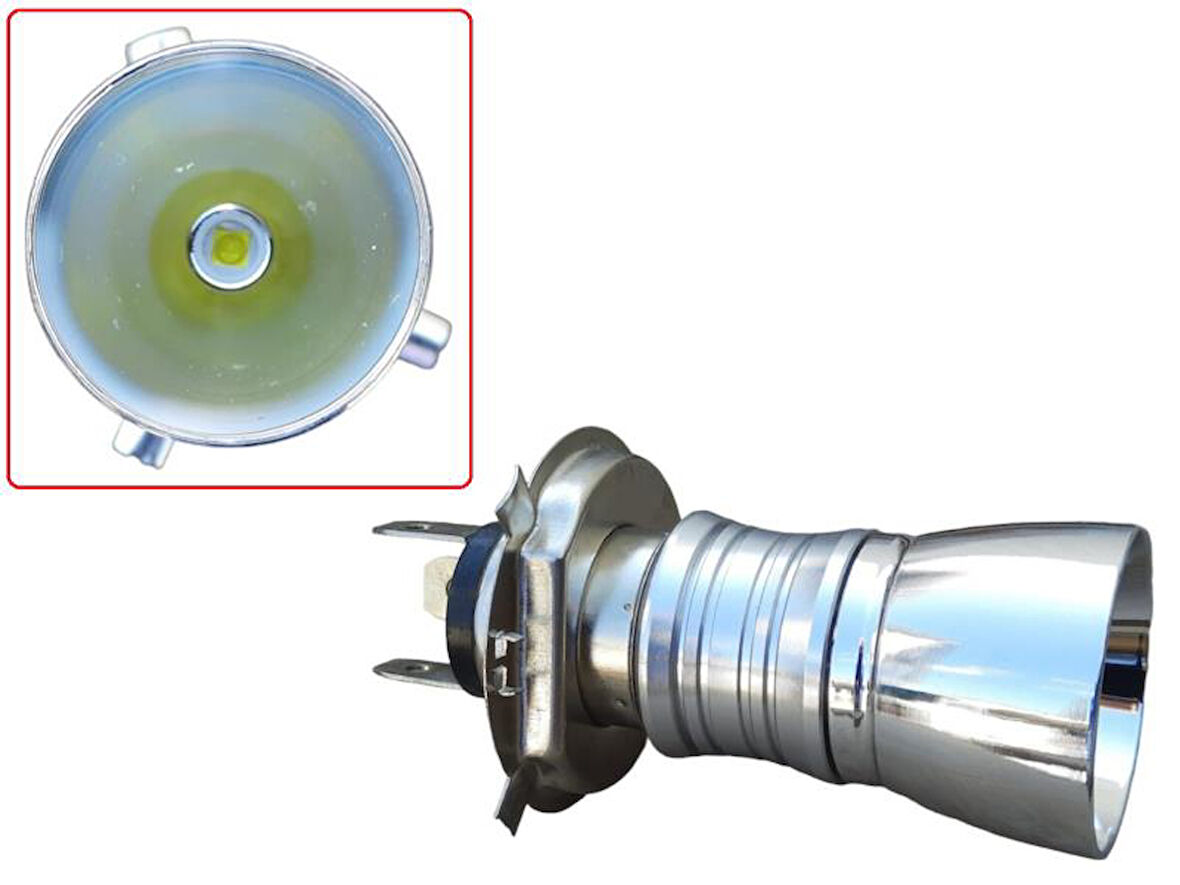 12V H4 Ampül 3 Tırnak 43T Yüksek Işıklı