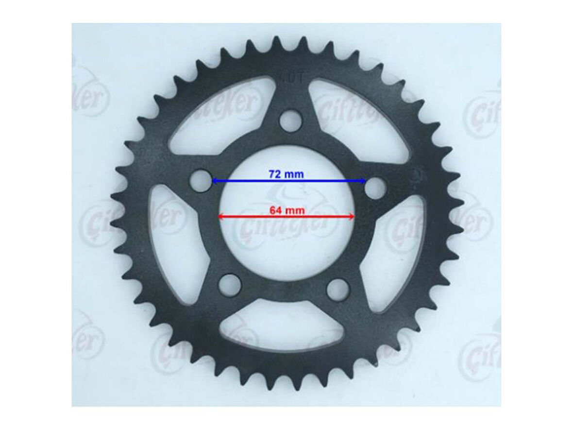 Mondial Arka Dişli 40 Drift L/Kd 125 F/Kiden 125 F/Vulture İ Yerli