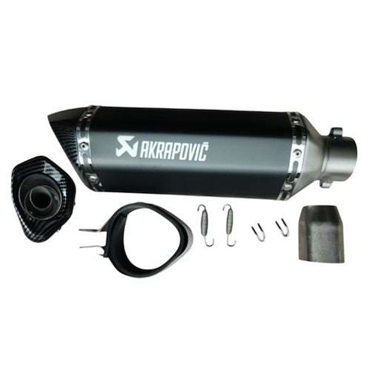 Racing Model Eksoz Akrapovic Siyah Susturuculu