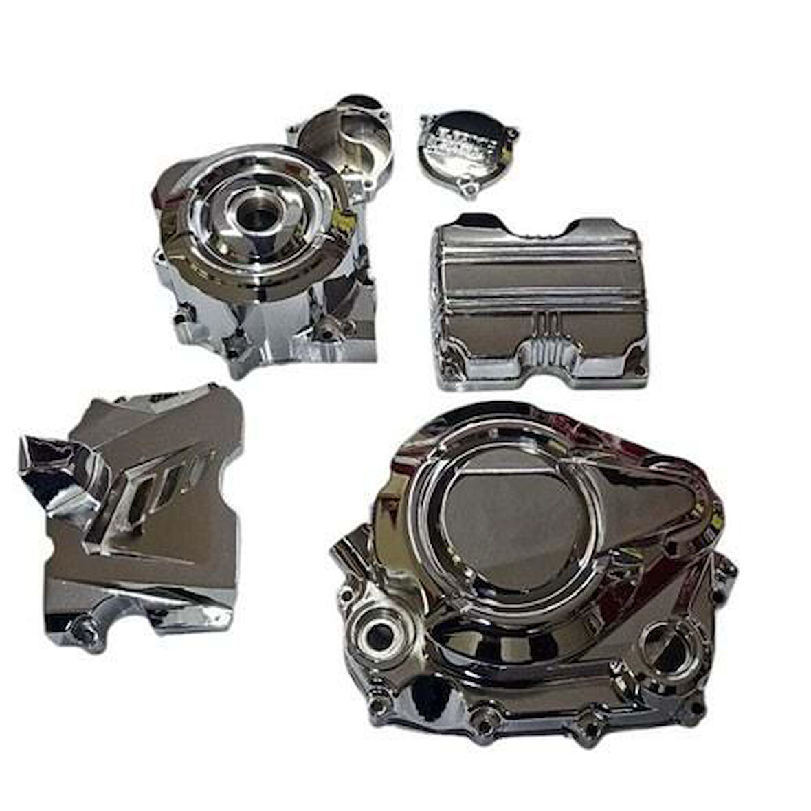 Kuba Karter Kapağı Sağ+Sol+Ön Dişli Nikel (5 Parça) Çıta