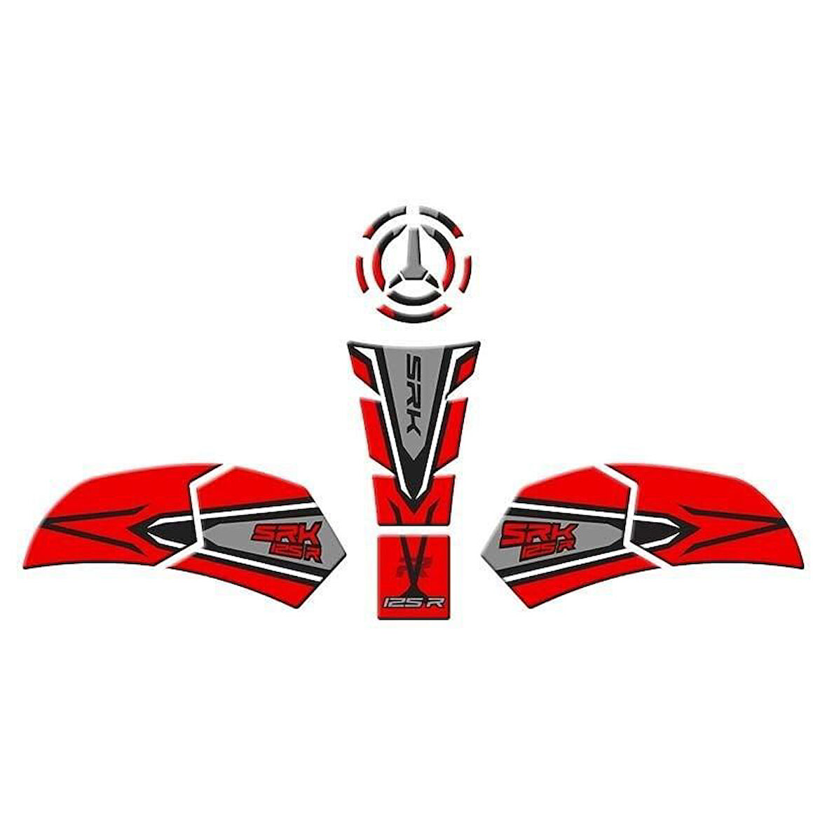 Rks Srk 125 R 2023 - 2025 Uyumlu Tank Pad Set 001