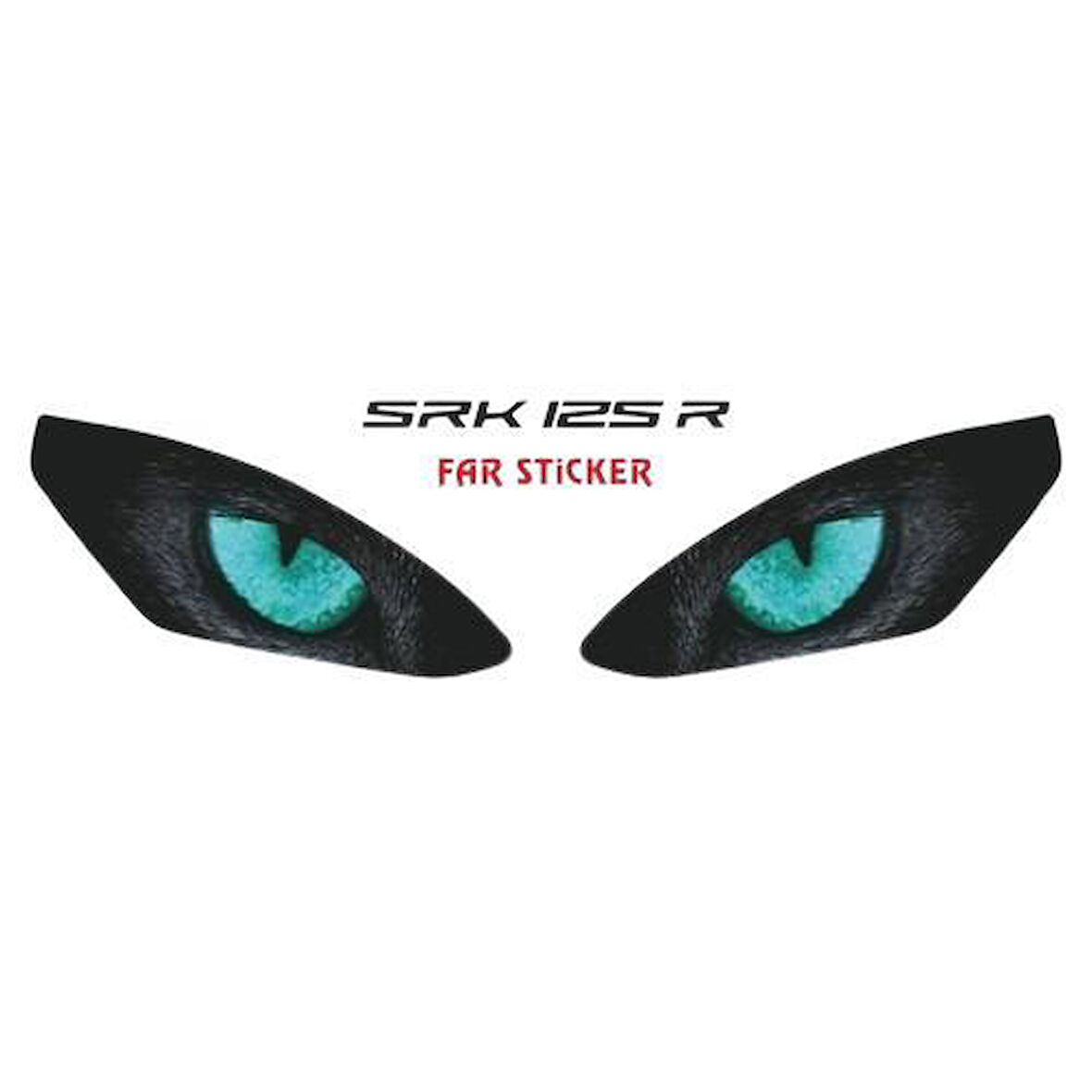 Rks Srk 125 R 2023 - 2025 Uyumlu Far Sticker Mavi