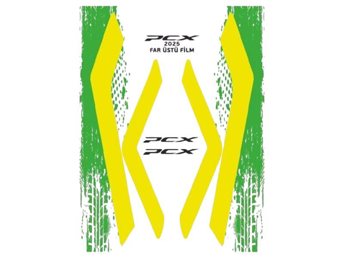 Honda Pcx 2025 Uyumlu Far Üstü Film Sarı