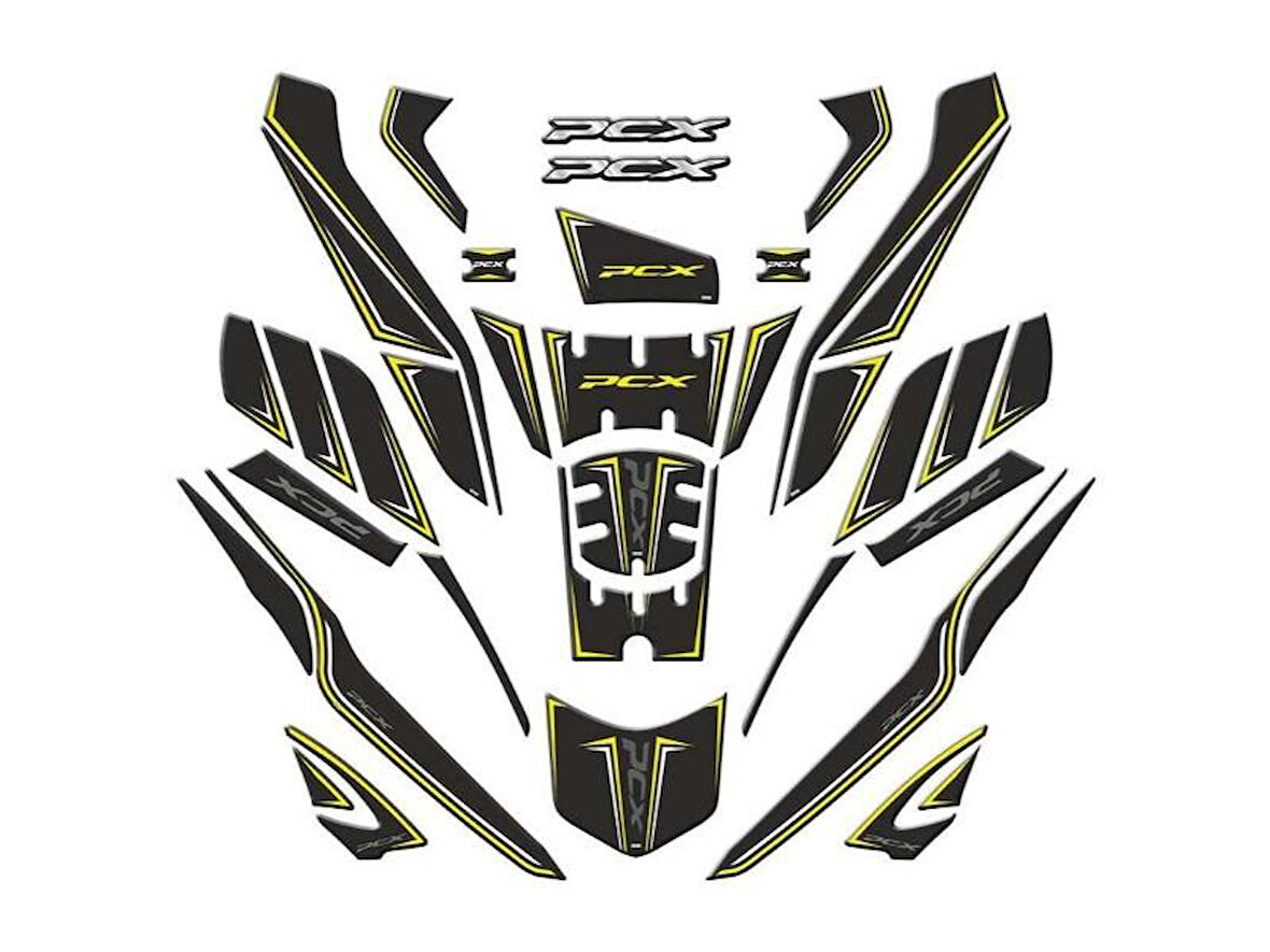 Honda Pcx 2025 Uyumlu Tank Pad Set 006