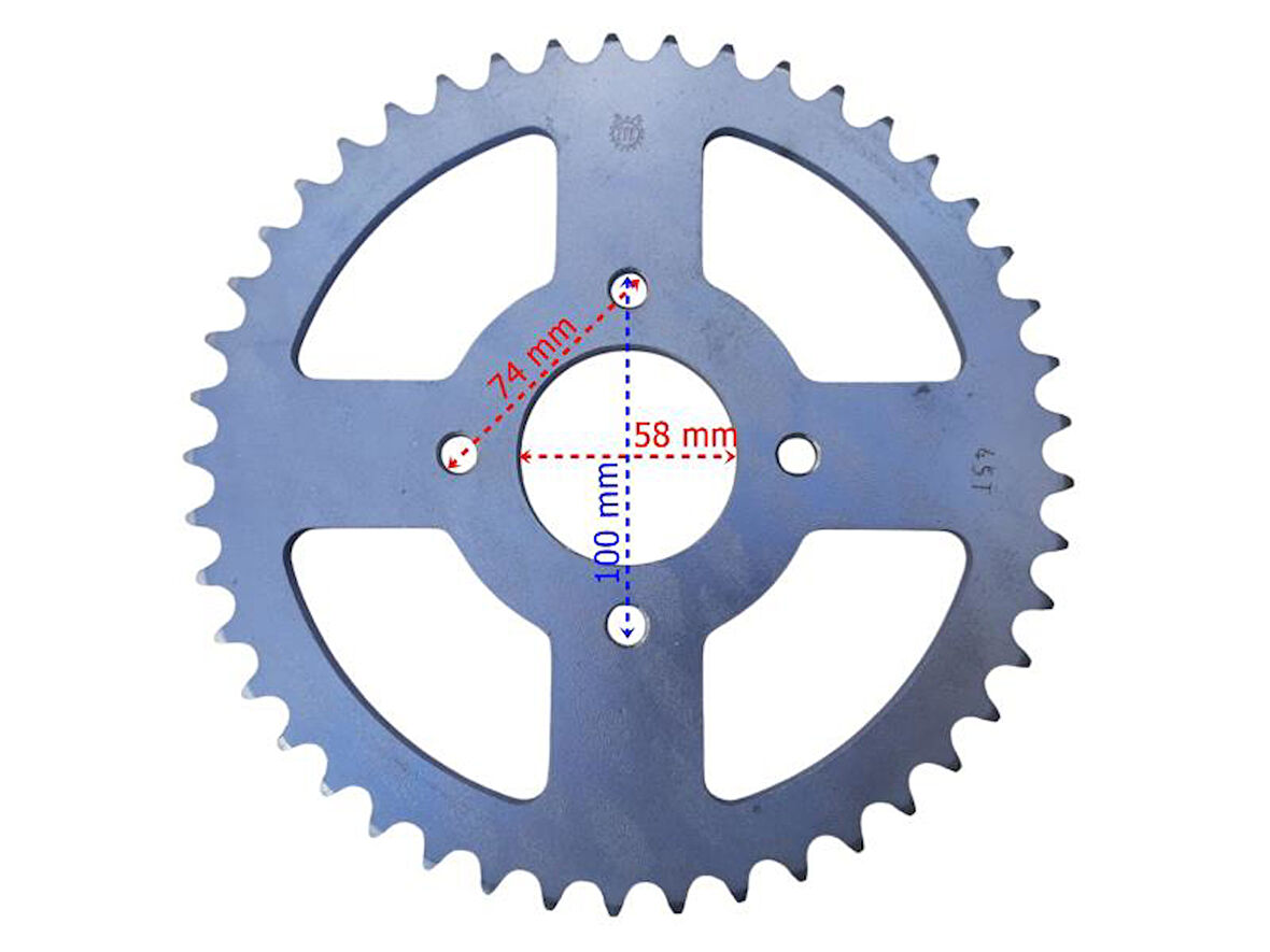 Hero Xpulse 200 4V Arka Dişli 520-45T İç 58 Mm Öm