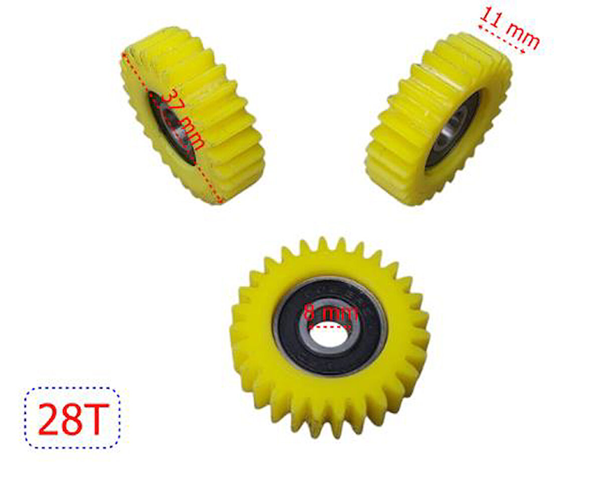 Plastik Dişli 28 Diş 3 Lü Set E-Bisiklet Fat Bike