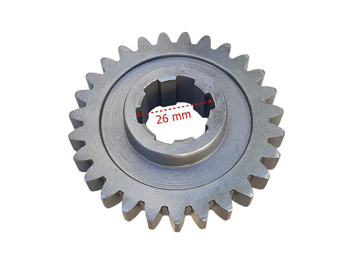 Atv Buggy Pgo 250 Şanzıman Dişlisi 27T İç 26 Mm 6 Kanallı Öm