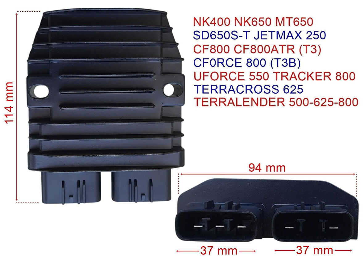 Regülatör 3+2 400-650Nk 650Mt Cf800 Uforce 550 Jetmax 250 Terralender 500-625-800 Trk-800 Trc-625