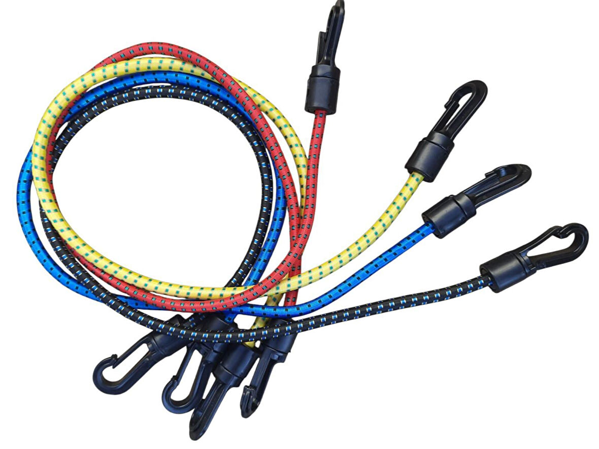 Bağaj Lastiği 10 Mm 100 Cm Plastik Kanca Emniyetli